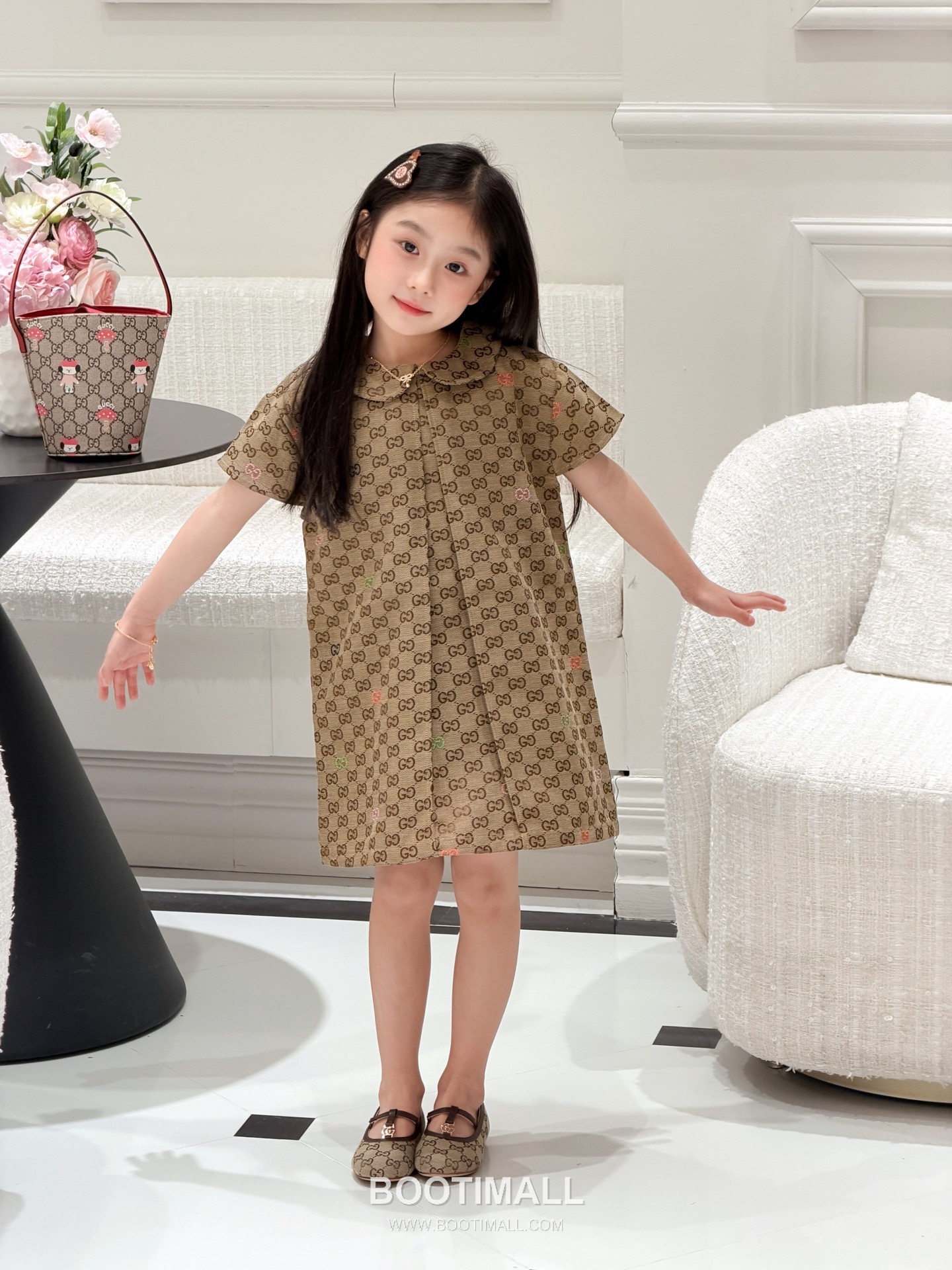 Gucci GG Jacquard Denim Dress Denim Brown 구찌 GG 자카드 데님 드레스 데님 브라운 1