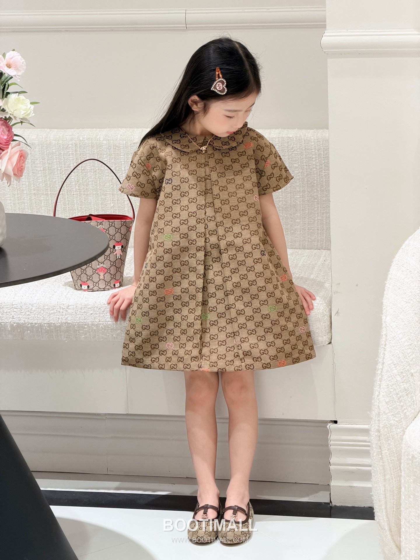 Gucci GG Jacquard Denim Dress Denim Brown 구찌 GG 자카드 데님 드레스 데님 브라운 3