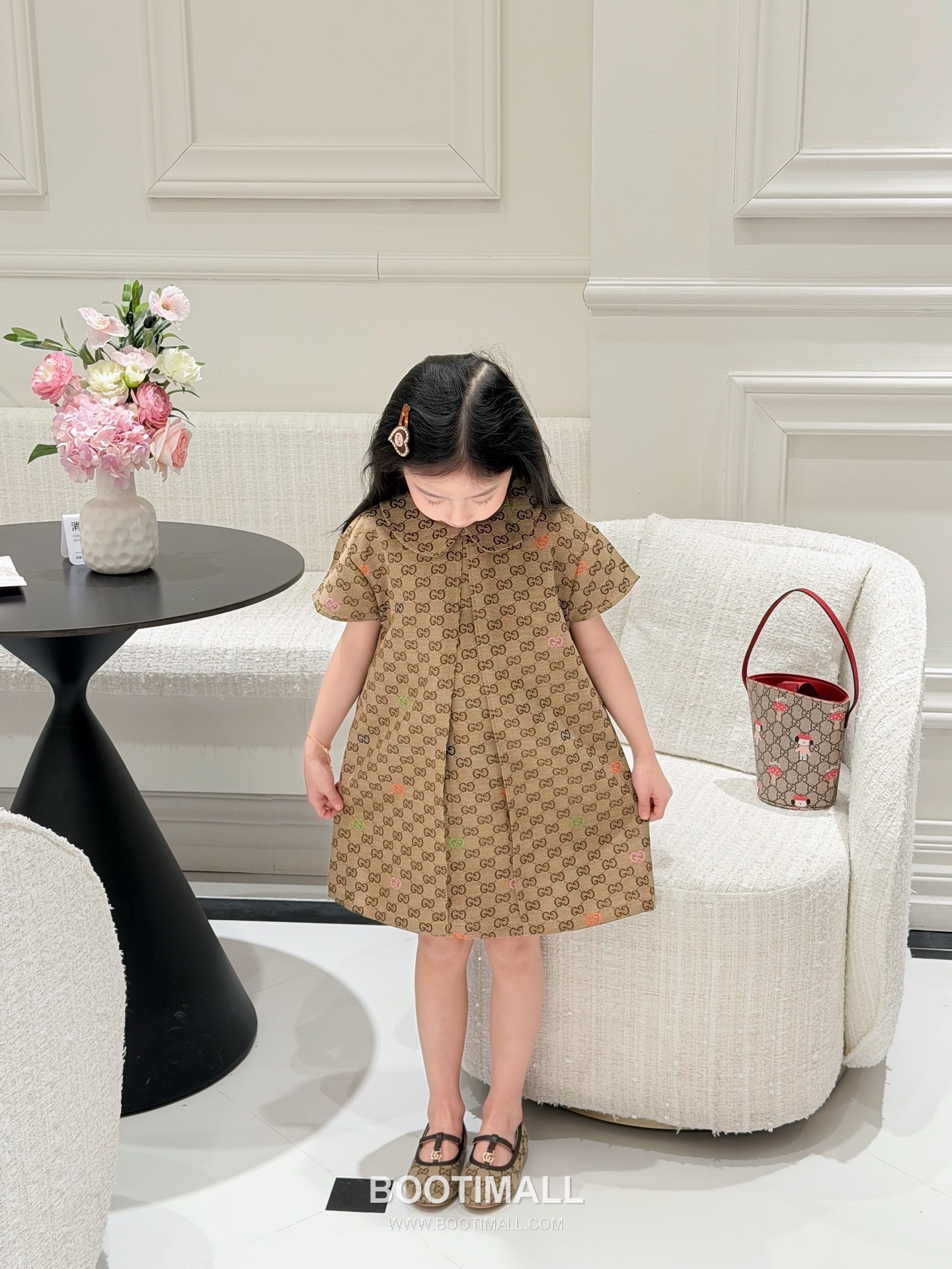 Gucci GG Jacquard Denim Dress Denim Brown 구찌 GG 자카드 데님 드레스 데님 브라운 4