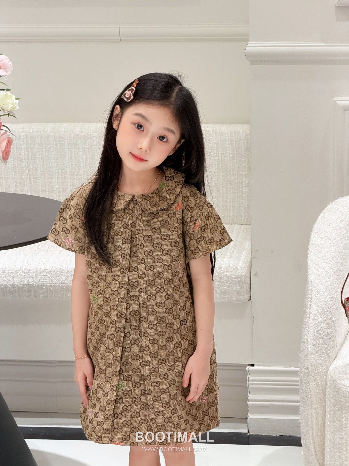 Gucci GG Jacquard Denim Dress Denim Brown 구찌 GG 자카드 데님 드레스 데님 브라운 5