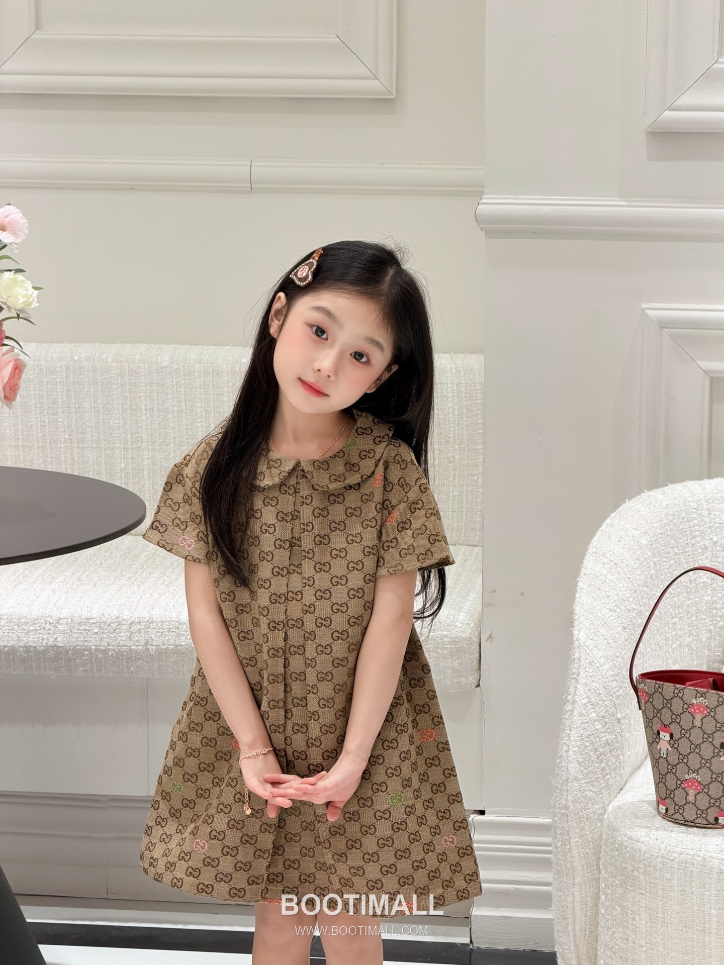 Gucci GG Jacquard Denim Dress Denim Brown 구찌 GG 자카드 데님 드레스 데님 브라운 7