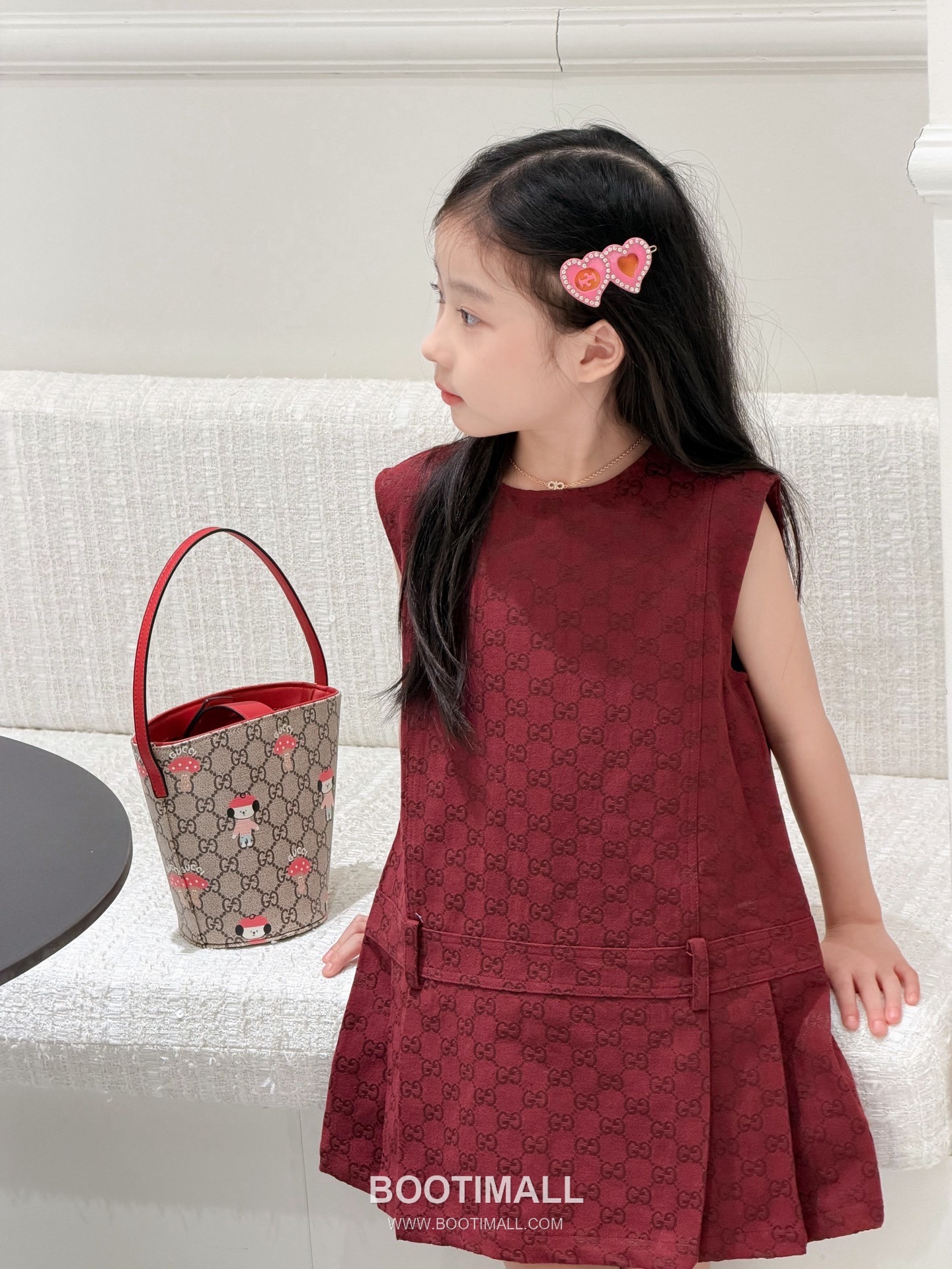 Balenciaga Jacquard Denim Vest Denim Burgundy Dress 발렌시아가 자카드 데님 베스트 데님 버건디 원피스 7