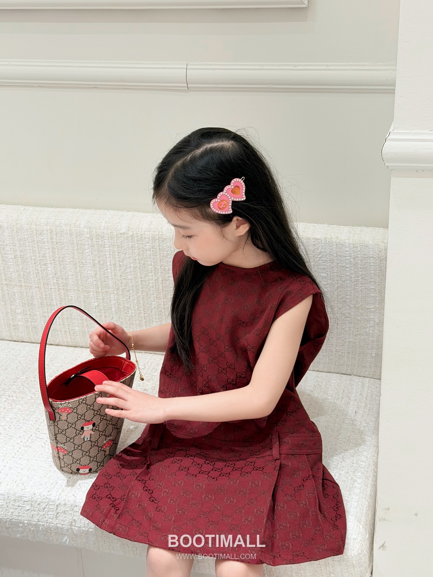 Balenciaga Jacquard Denim Vest Denim Burgundy Dress 발렌시아가 자카드 데님 베스트 데님 버건디 원피스 8