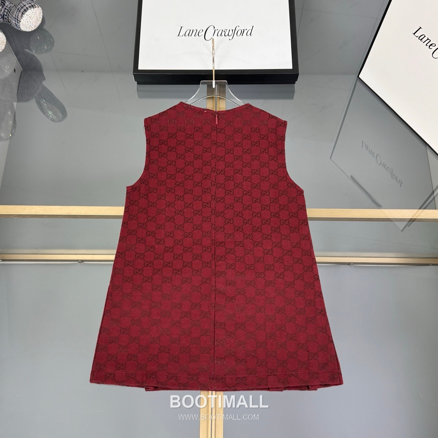 Balenciaga Jacquard Denim Vest Denim Burgundy Dress 발렌시아가 자카드 데님 베스트 데님 버건디 원피스 18