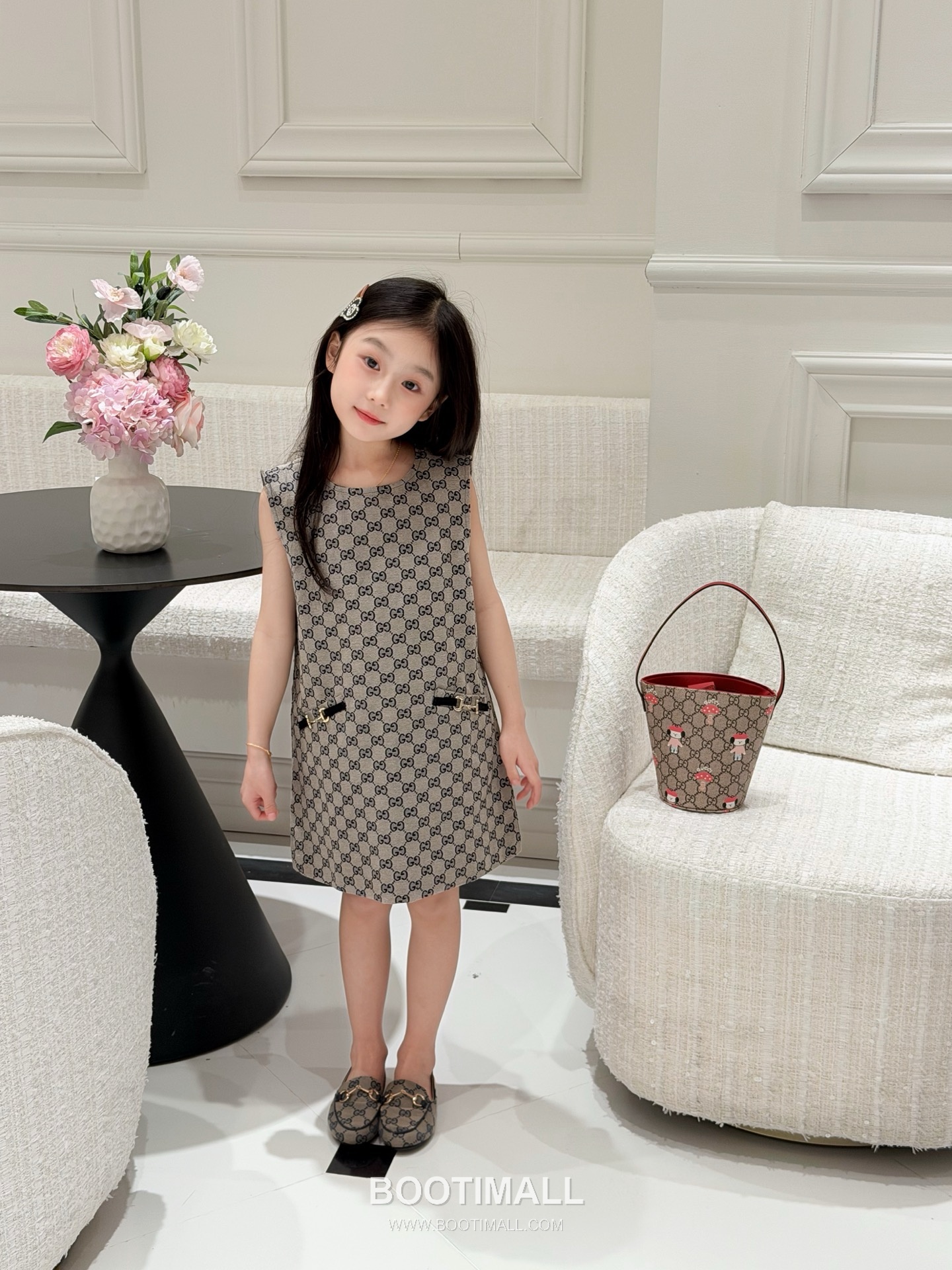 Balenciaga Jacquard Denim Logo Denim Beige Dress 발렌시아가 자카드 데님 로고 데님 베이지 원피스 1