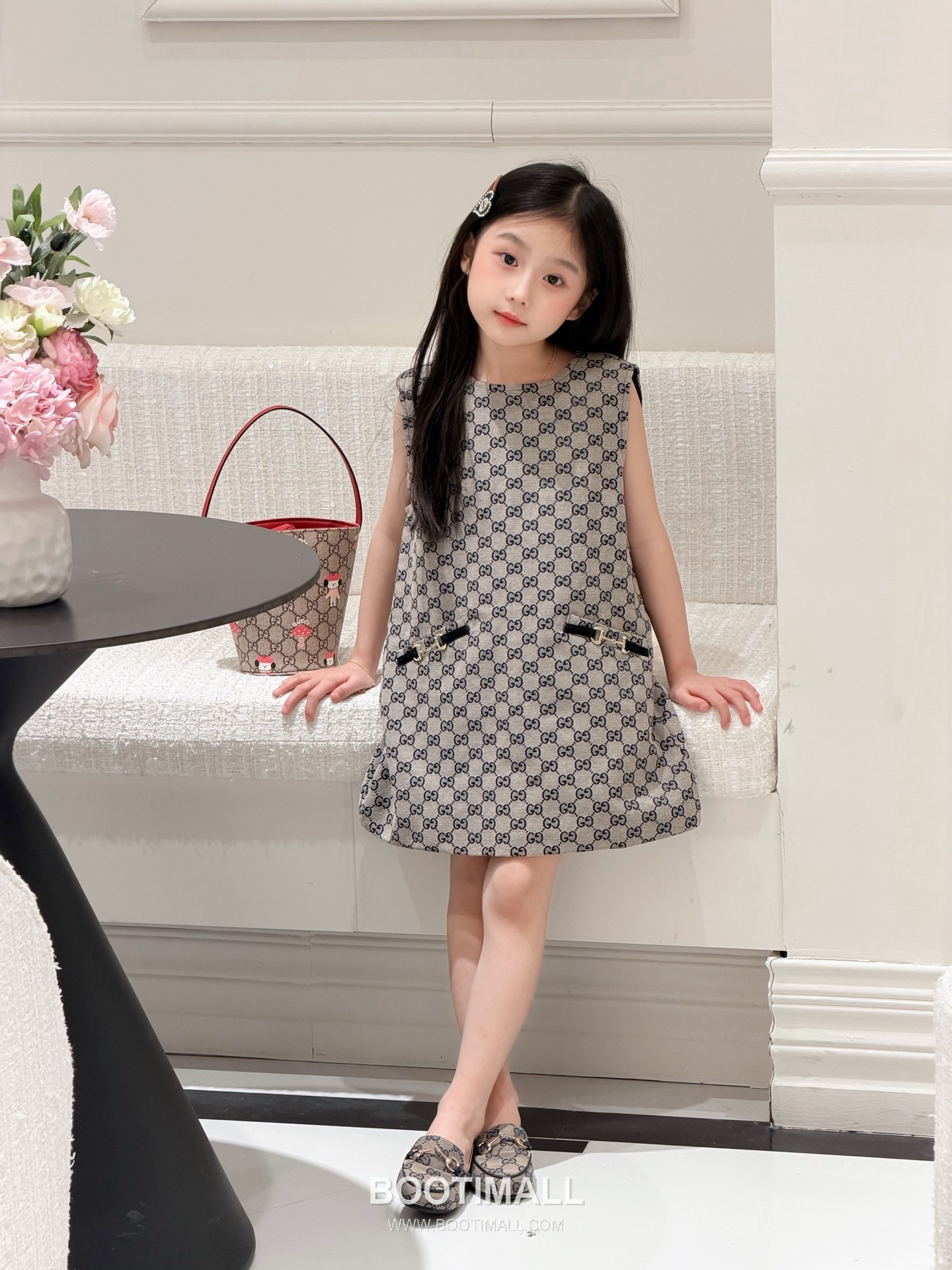 Balenciaga Jacquard Denim Logo Denim Beige Dress 발렌시아가 자카드 데님 로고 데님 베이지 원피스 2