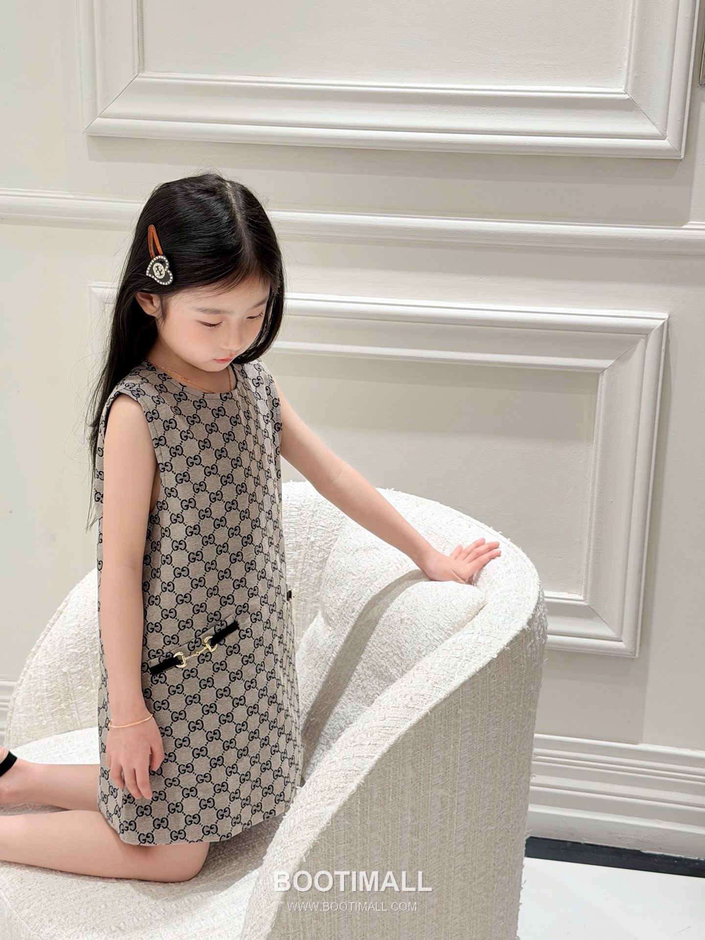 Balenciaga Jacquard Denim Logo Denim Beige Dress 발렌시아가 자카드 데님 로고 데님 베이지 원피스 4