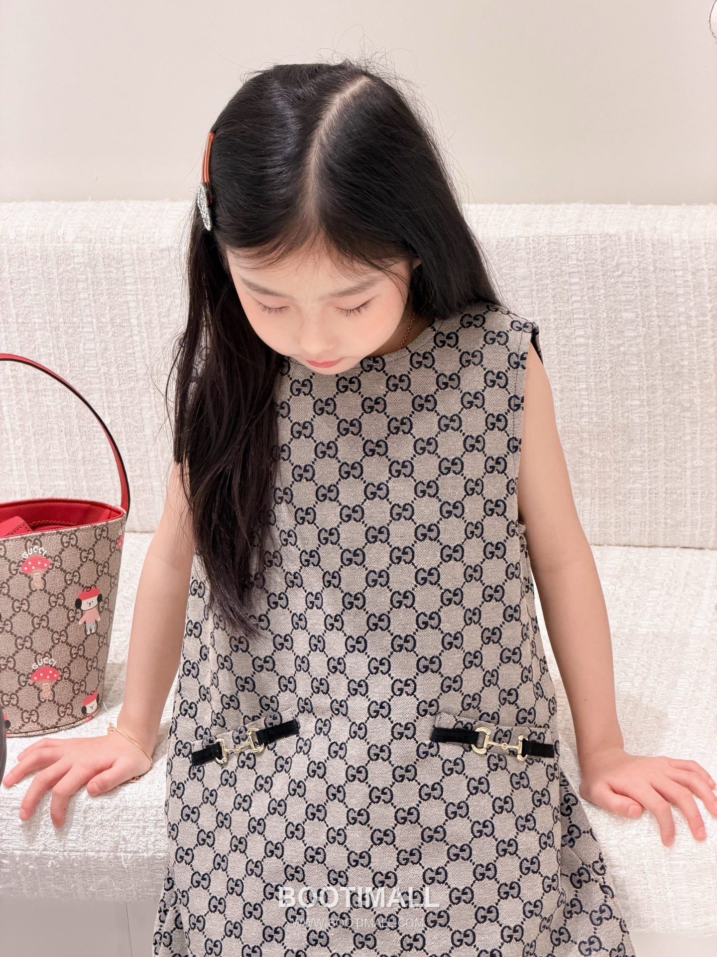 Balenciaga Jacquard Denim Logo Denim Beige Dress 발렌시아가 자카드 데님 로고 데님 베이지 원피스 6