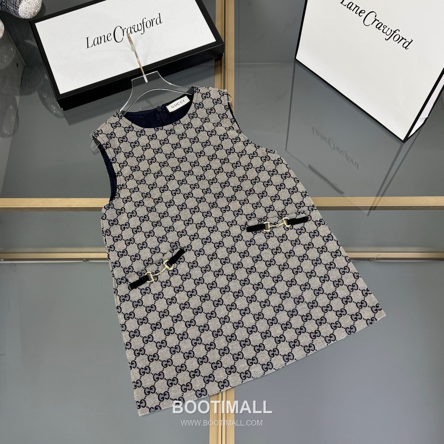 Balenciaga Jacquard Denim Logo Denim Beige Dress 발렌시아가 자카드 데님 로고 데님 베이지 원피스 8