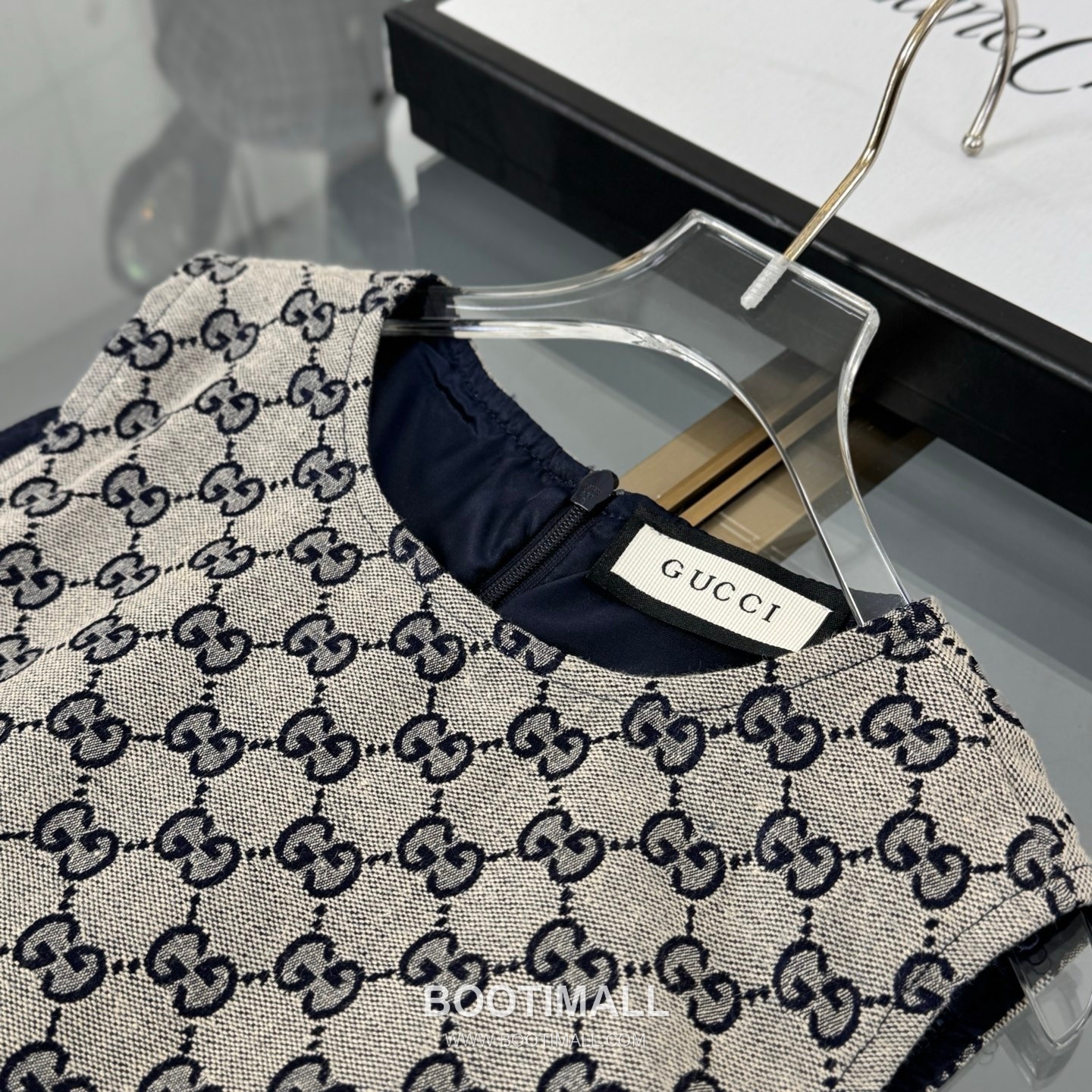 Balenciaga Jacquard Denim Logo Denim Beige Dress 발렌시아가 자카드 데님 로고 데님 베이지 원피스 9