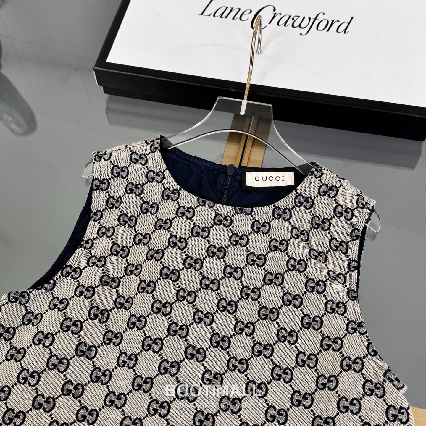 Balenciaga Jacquard Denim Logo Denim Beige Dress 발렌시아가 자카드 데님 로고 데님 베이지 원피스 10