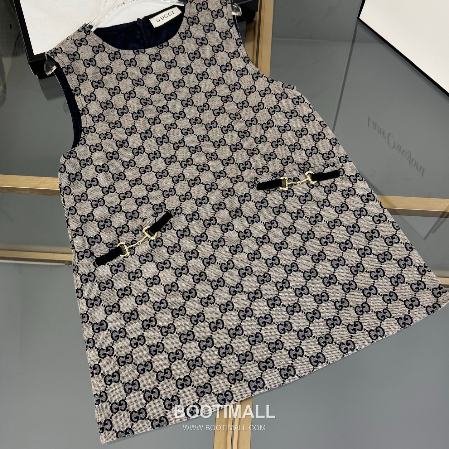 Balenciaga Jacquard Denim Logo Denim Beige Dress 발렌시아가 자카드 데님 로고 데님 베이지 원피스 12