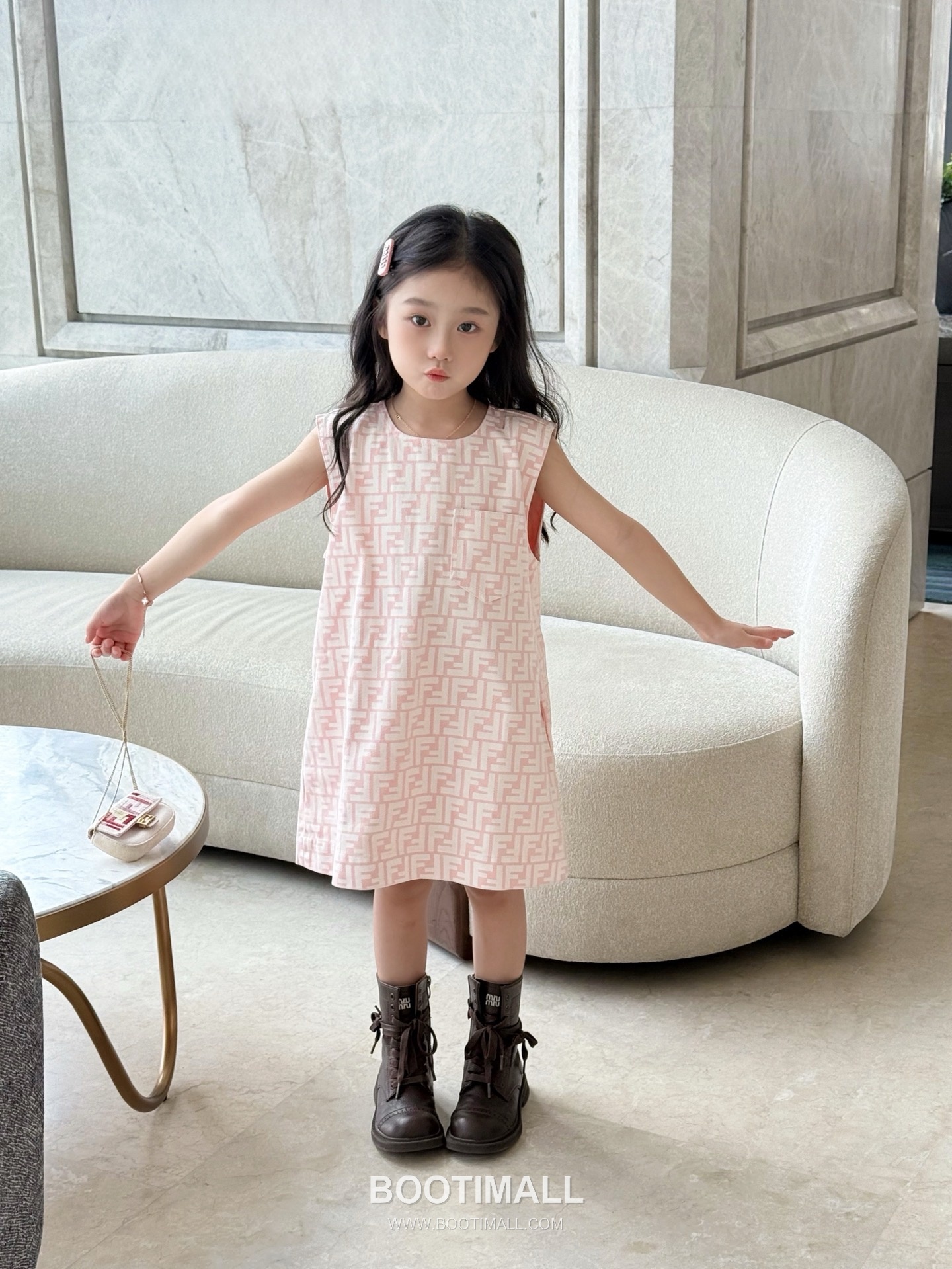 Fendi FF Monogram Pink Dress 펜디 FF 모노그램 핑크 드레스 1