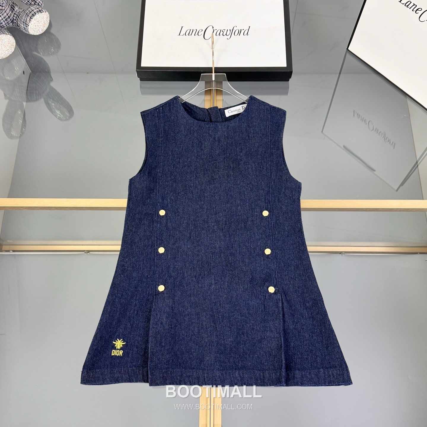 Balenciaga A-Line Denim Cotton Navy Dress 발렌시아가 A라인 데님 코튼 네이비 원피스 10