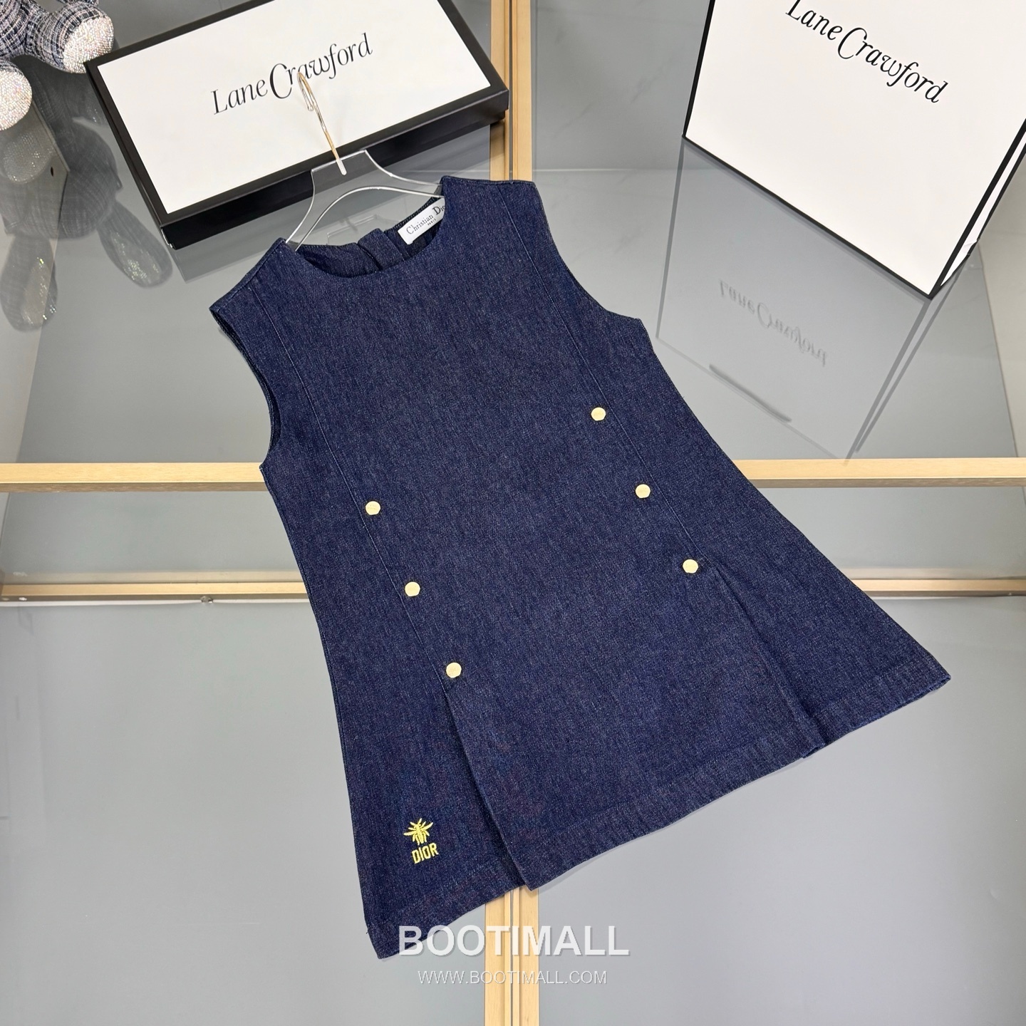Balenciaga A-Line Denim Cotton Navy Dress 발렌시아가 A라인 데님 코튼 네이비 원피스 11