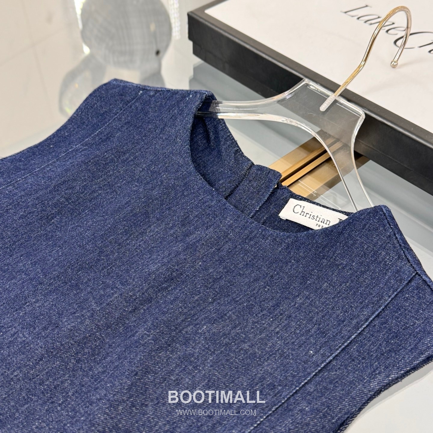 Balenciaga A-Line Denim Cotton Navy Dress 발렌시아가 A라인 데님 코튼 네이비 원피스 12