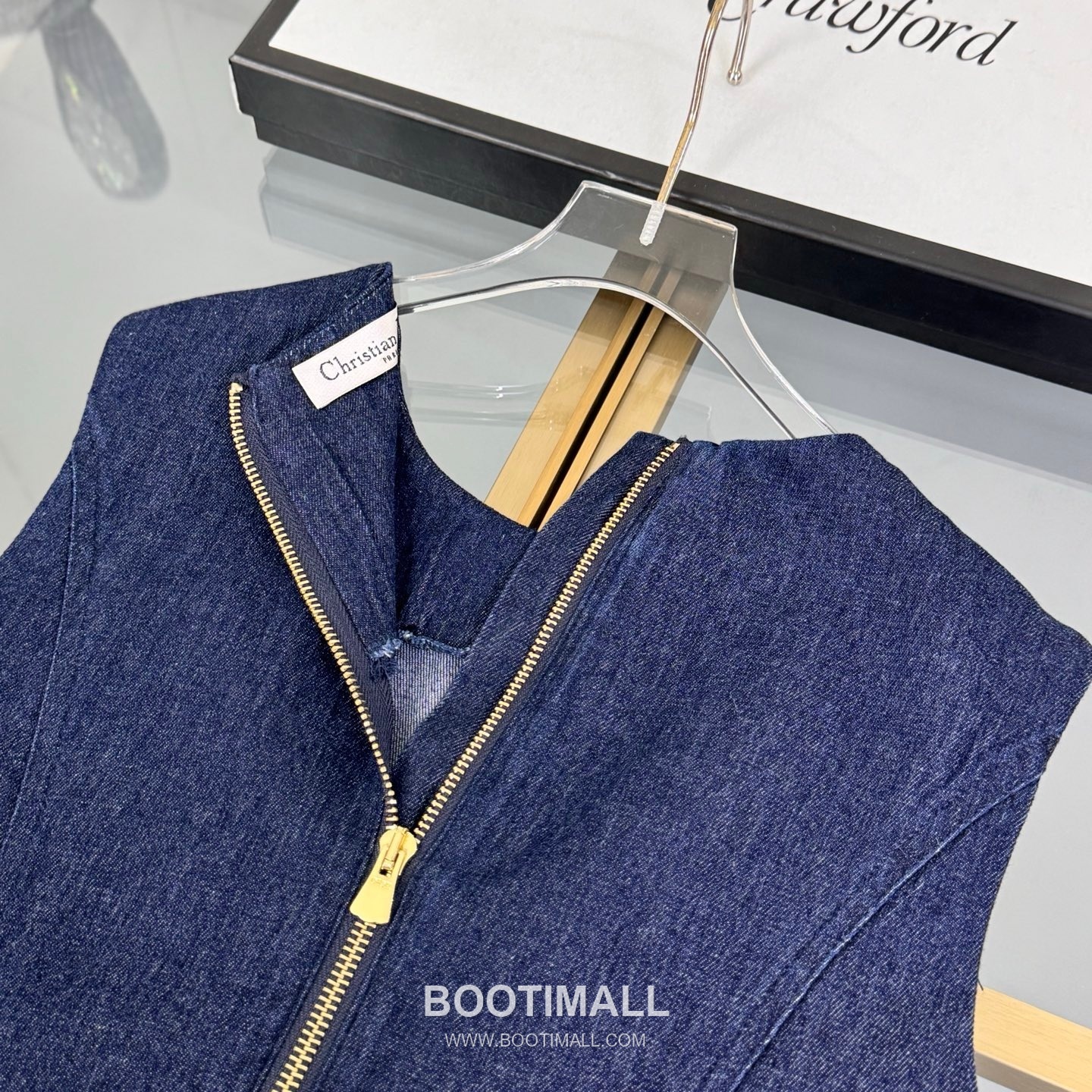 Balenciaga A-Line Denim Cotton Navy Dress 발렌시아가 A라인 데님 코튼 네이비 원피스 17