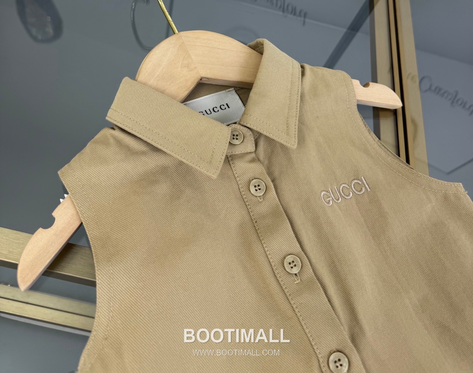 Balenciaga Ruffle Hem Sleeveless Dress Cotton Beige 발렌시아가 러플 헴 슬리브리스 드레스 코튼 베이지 5