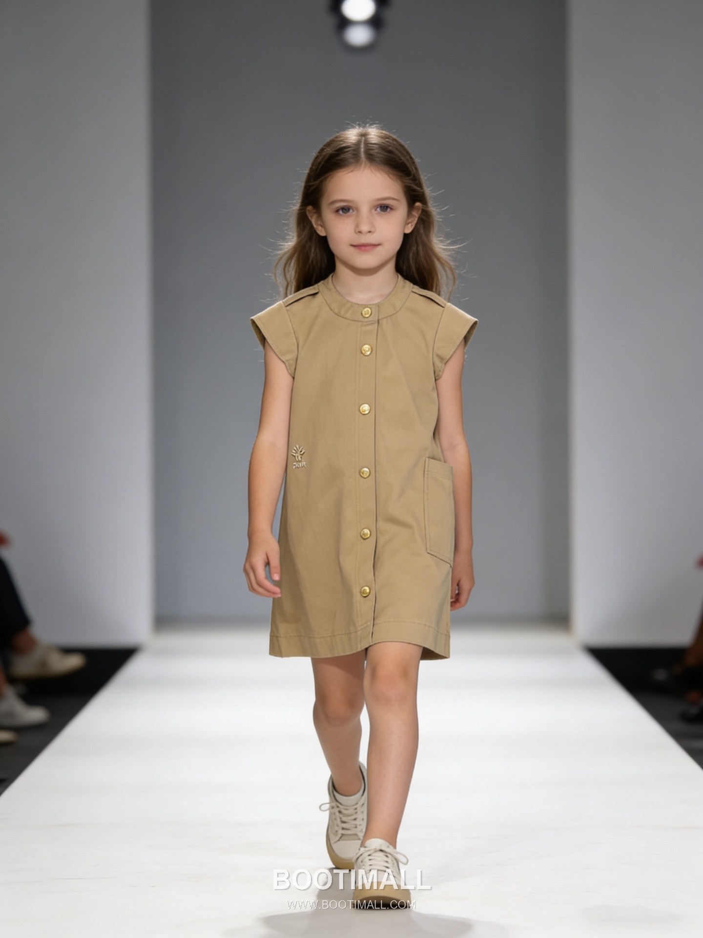 Balenciaga Solid Logo Cotton Beige Dress 발렌시아가 솔리드 로고 코튼 베이지 원피스 1