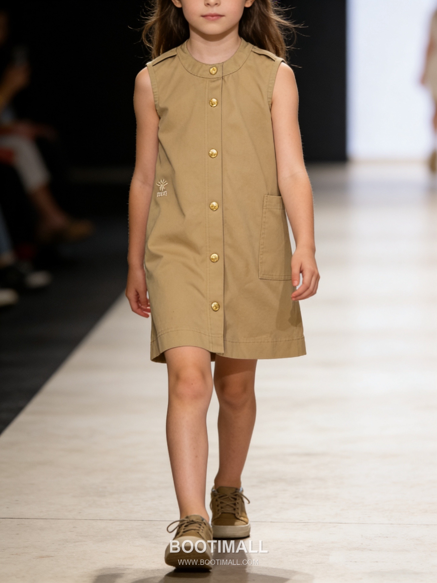 Balenciaga Solid Logo Cotton Beige Dress 발렌시아가 솔리드 로고 코튼 베이지 원피스 3