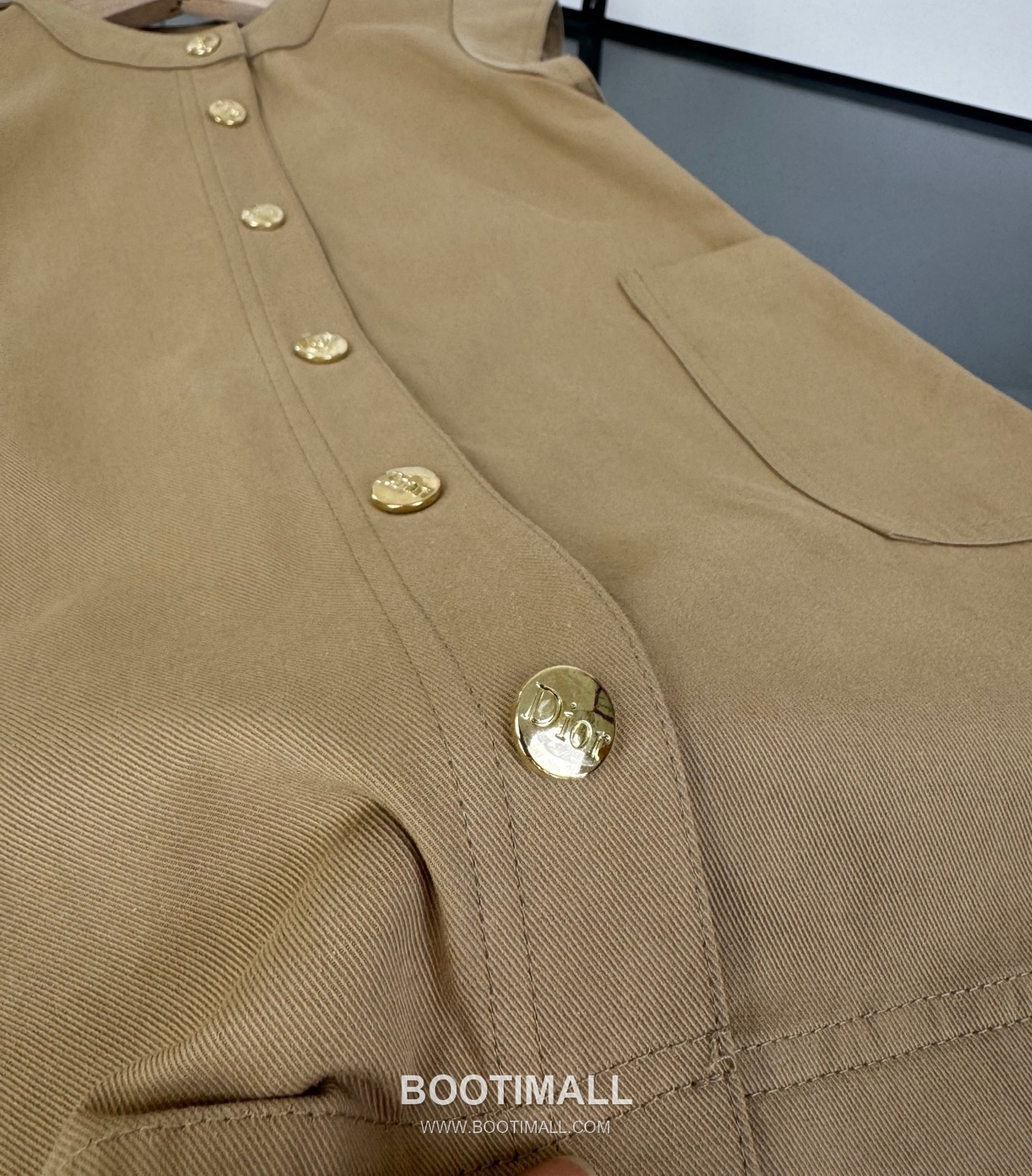 Balenciaga Solid Logo Cotton Beige Dress 발렌시아가 솔리드 로고 코튼 베이지 원피스 12