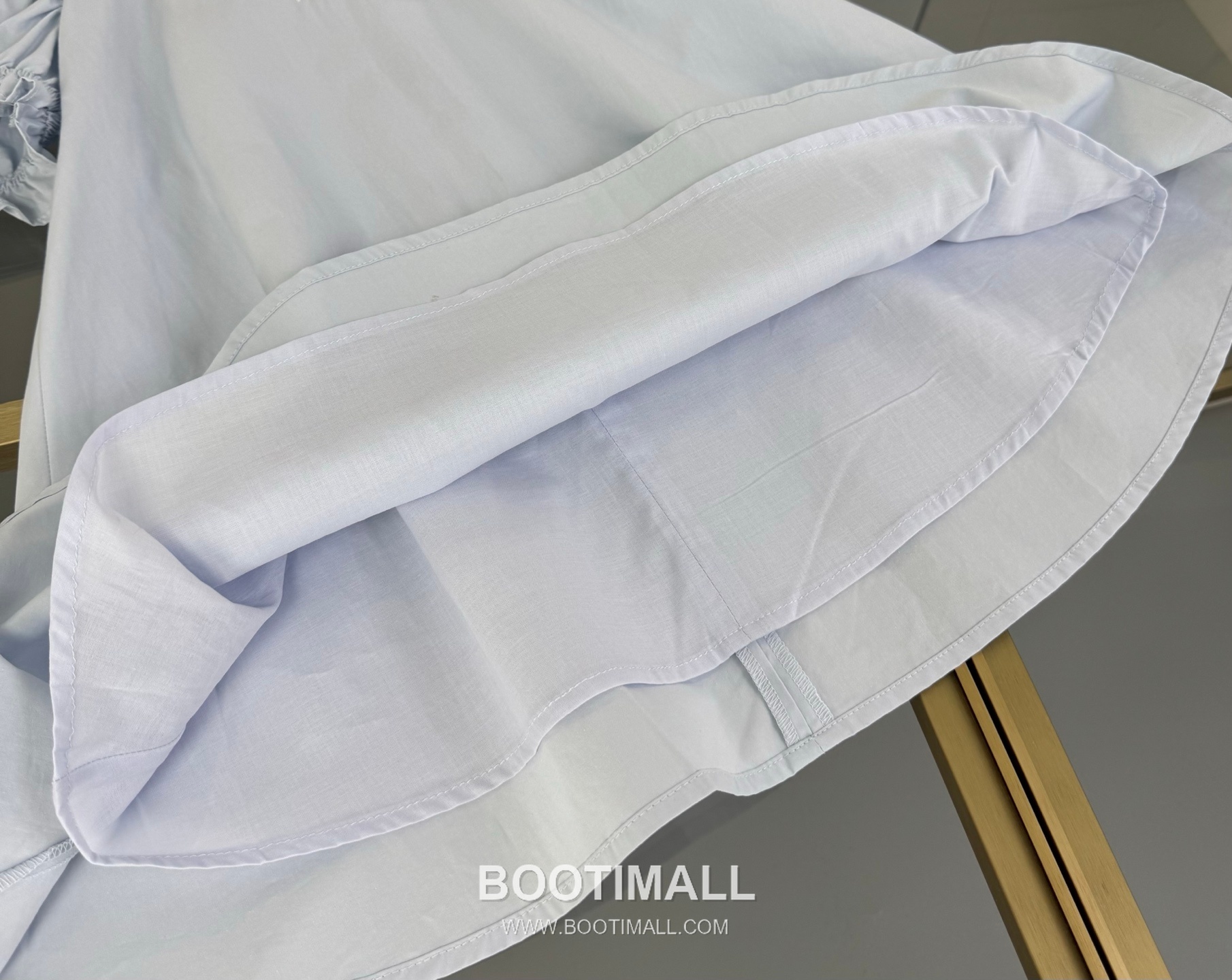 Balenciaga Letter Embroidered A-Line Light Blue Dress 발렌시아가 레터 자수 A라인 라이트 블루 드레스 10