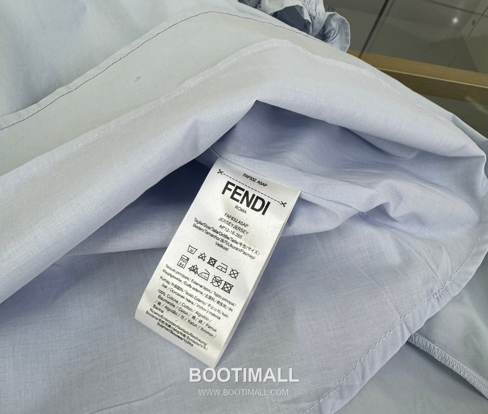 Balenciaga Letter Embroidered A-Line Light Blue Dress 발렌시아가 레터 자수 A라인 라이트 블루 드레스 11