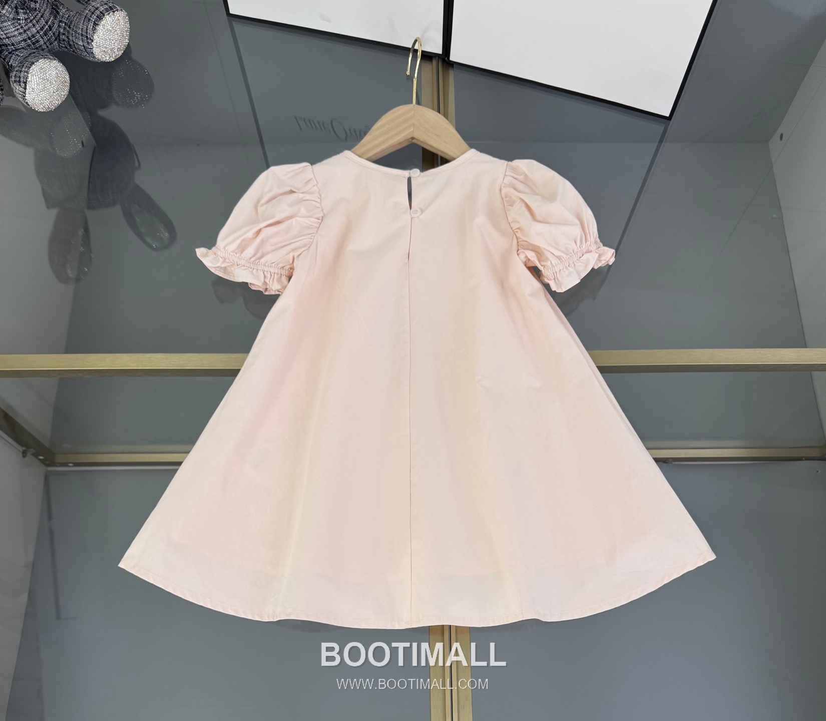 Balenciaga Letter Embroidered A-Line Light Blue Dress 발렌시아가 레터 자수 A라인 라이트 블루 드레스 9