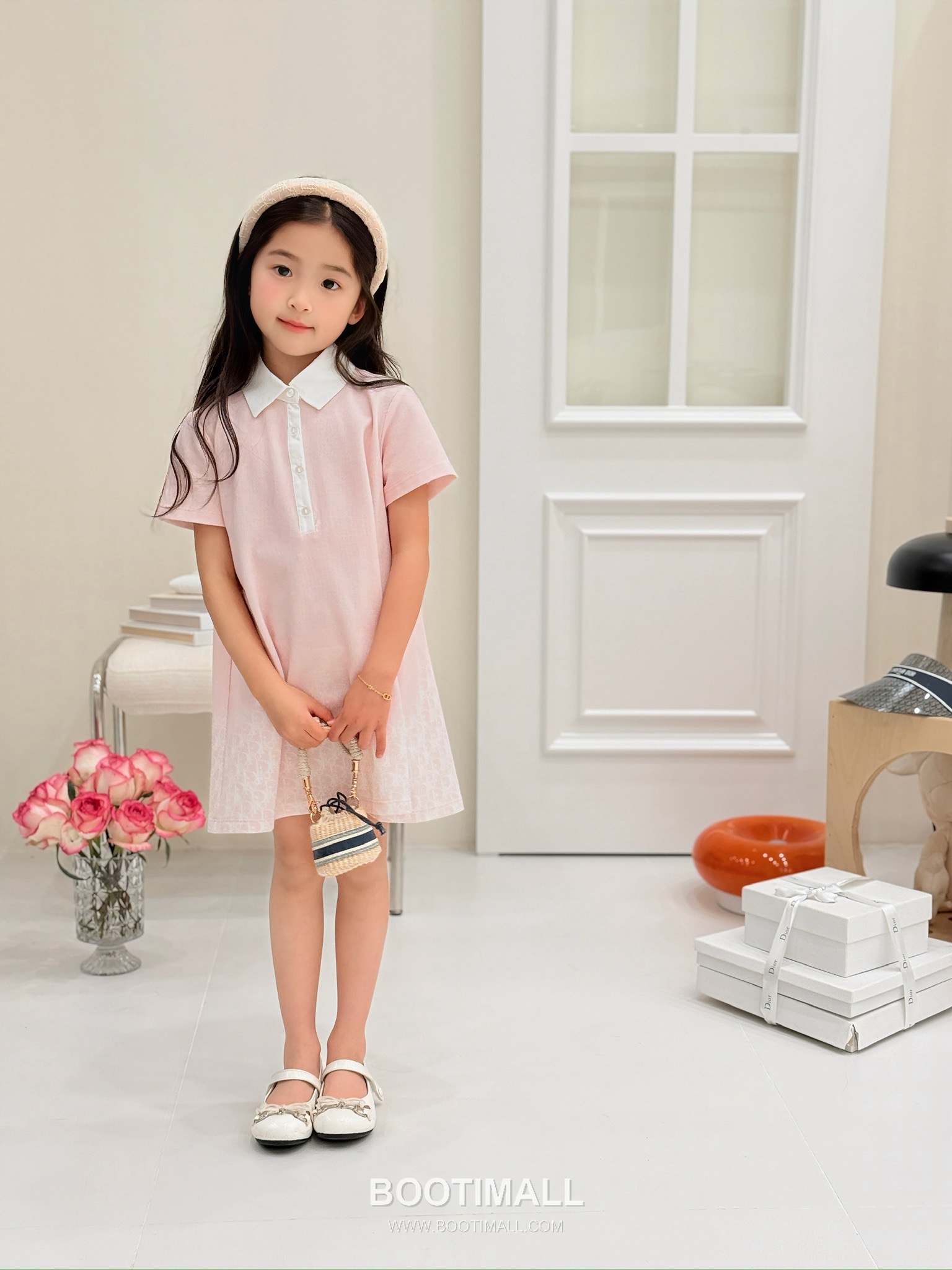 Balenciaga Monogram Polo Dress Pink 발렌시아가 모노그램 폴로 드레스 핑크 2