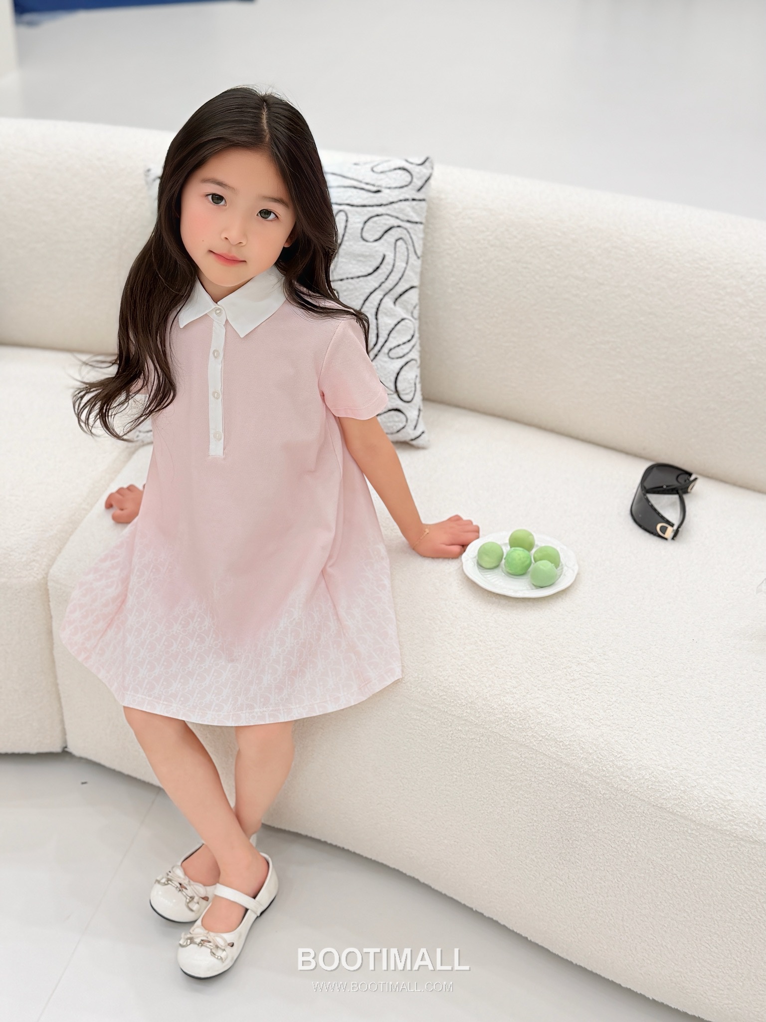 Balenciaga Monogram Polo Dress Pink 발렌시아가 모노그램 폴로 드레스 핑크 5