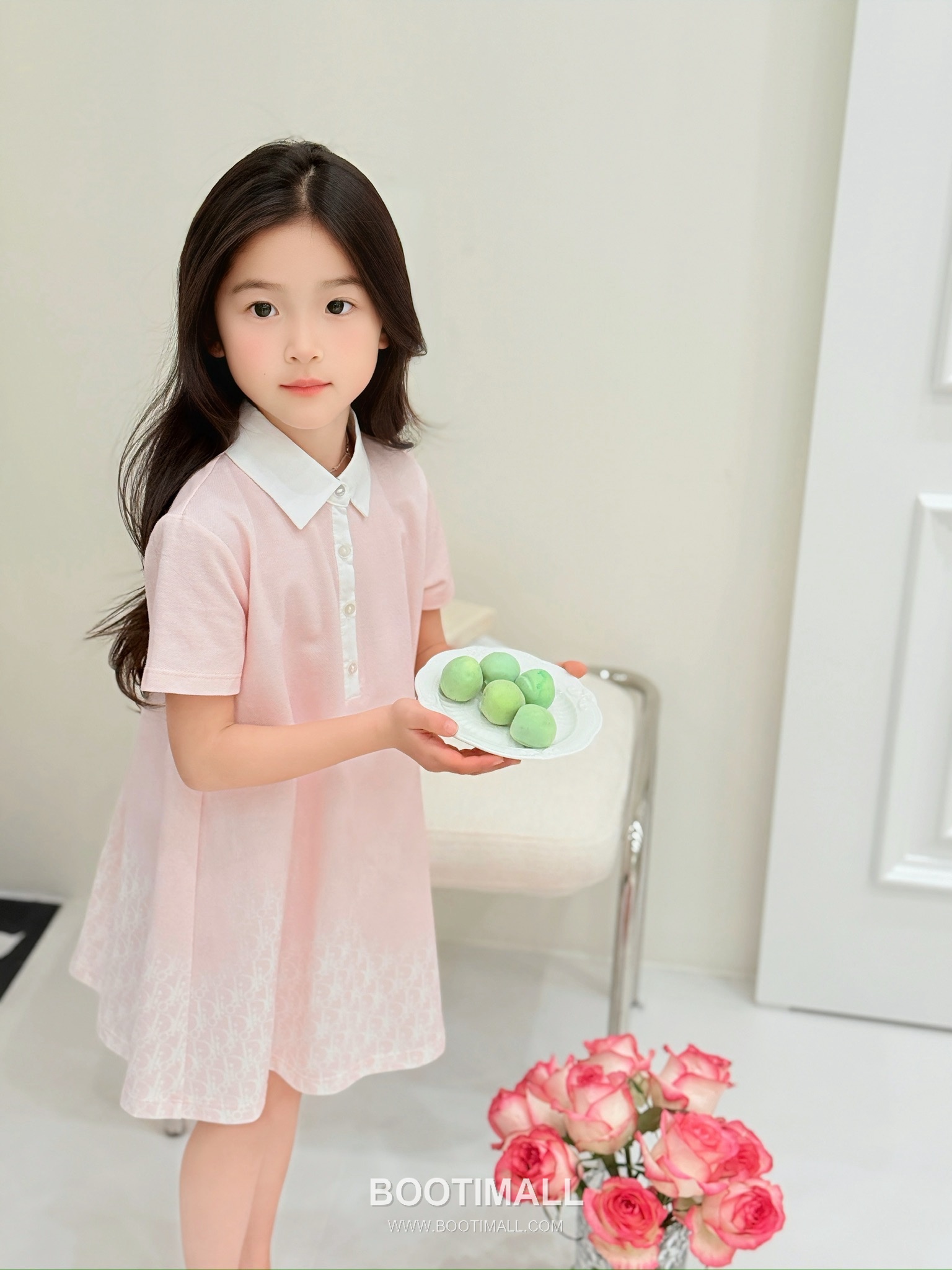 Balenciaga Monogram Polo Dress Pink 발렌시아가 모노그램 폴로 드레스 핑크 7