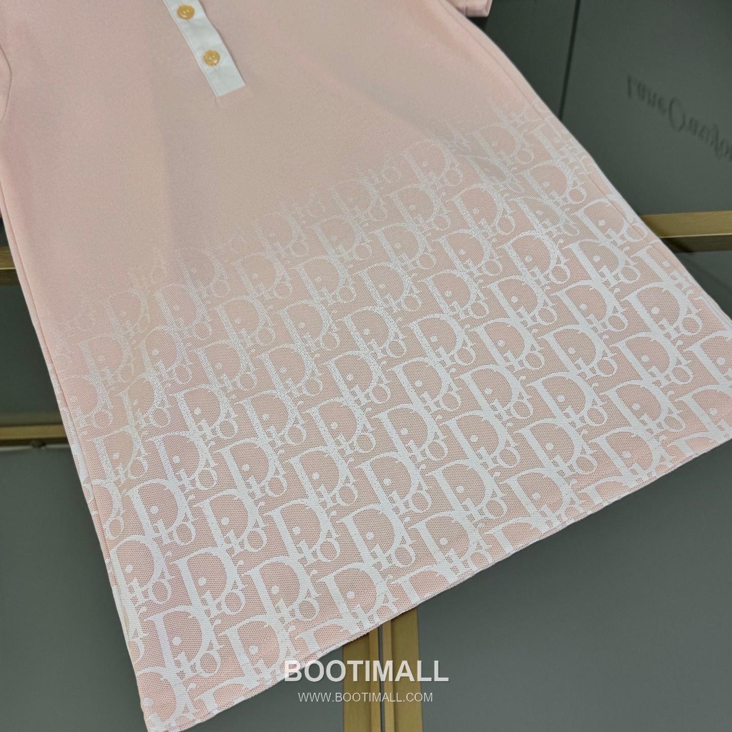 Balenciaga Monogram Polo Dress Pink 발렌시아가 모노그램 폴로 드레스 핑크 15