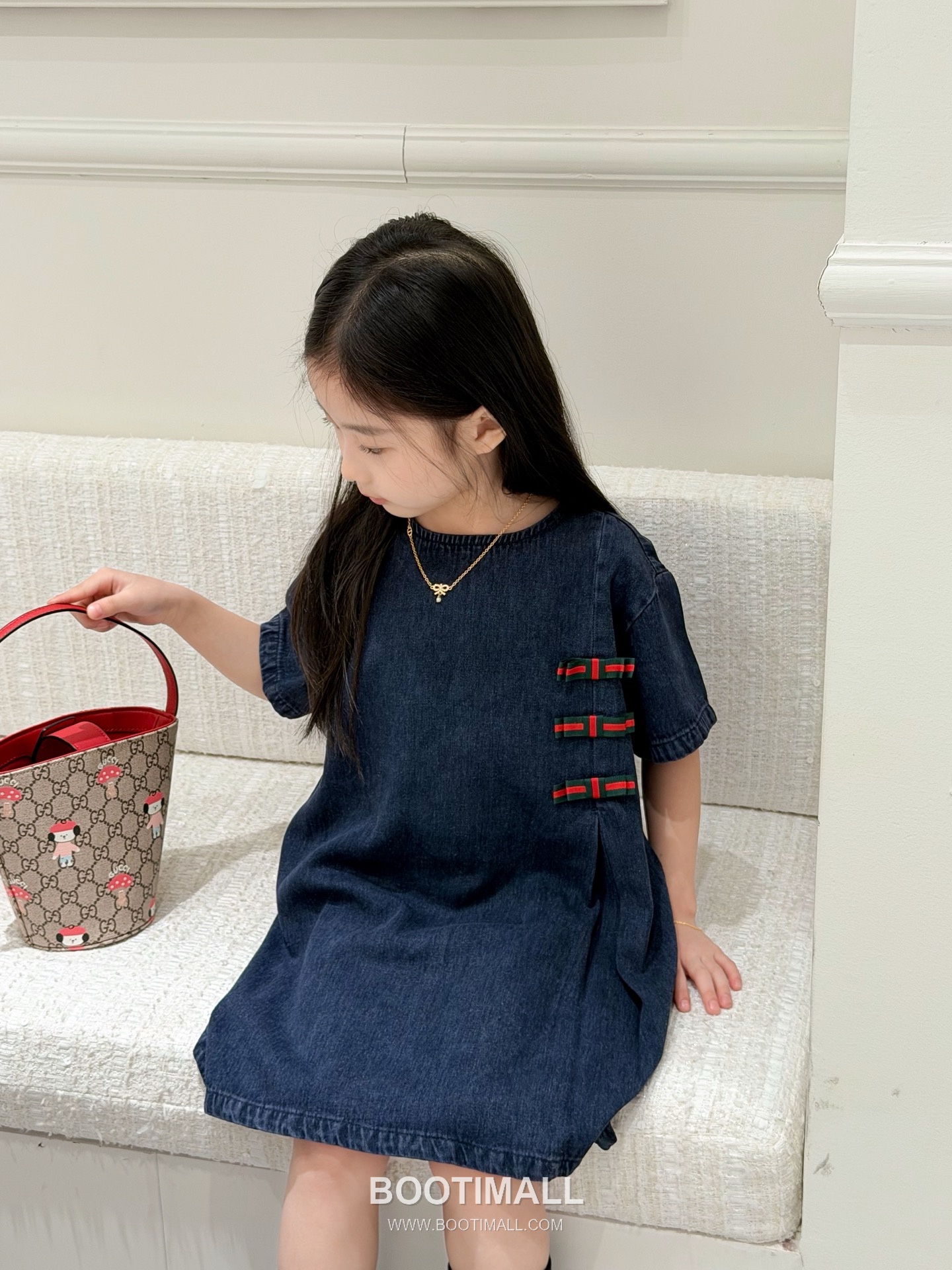 Balenciaga A-Line Denim Cotton Blue Dress 발렌시아가 A라인 데님 코튼 블루 드레스 7