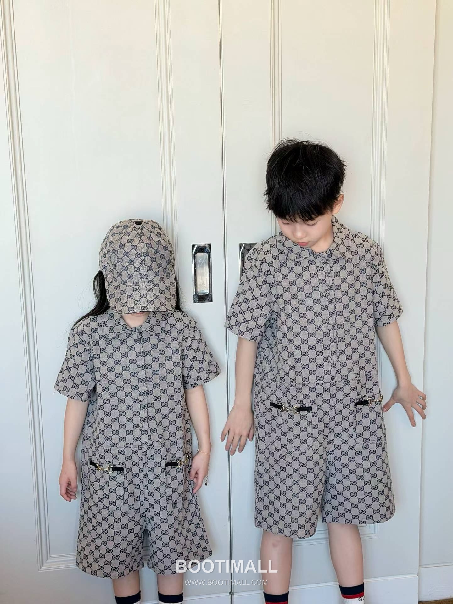 Gucci Monogram Jacquard Denim Cotton Denim White Kids Dress 구찌 모노그램 자카드 데님 코튼 데님 화이트 아동 원피스 8