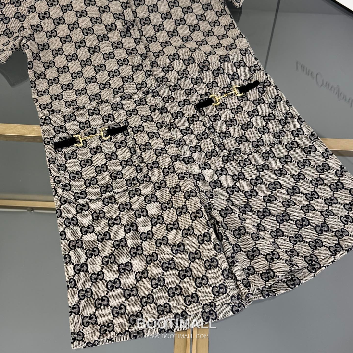 Gucci Monogram Jacquard Denim Cotton Denim White Kids Dress 구찌 모노그램 자카드 데님 코튼 데님 화이트 아동 원피스 16