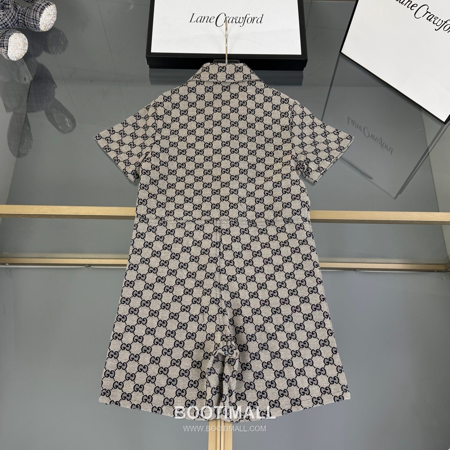 Gucci Monogram Jacquard Denim Cotton Denim White Kids Dress 구찌 모노그램 자카드 데님 코튼 데님 화이트 아동 원피스 17