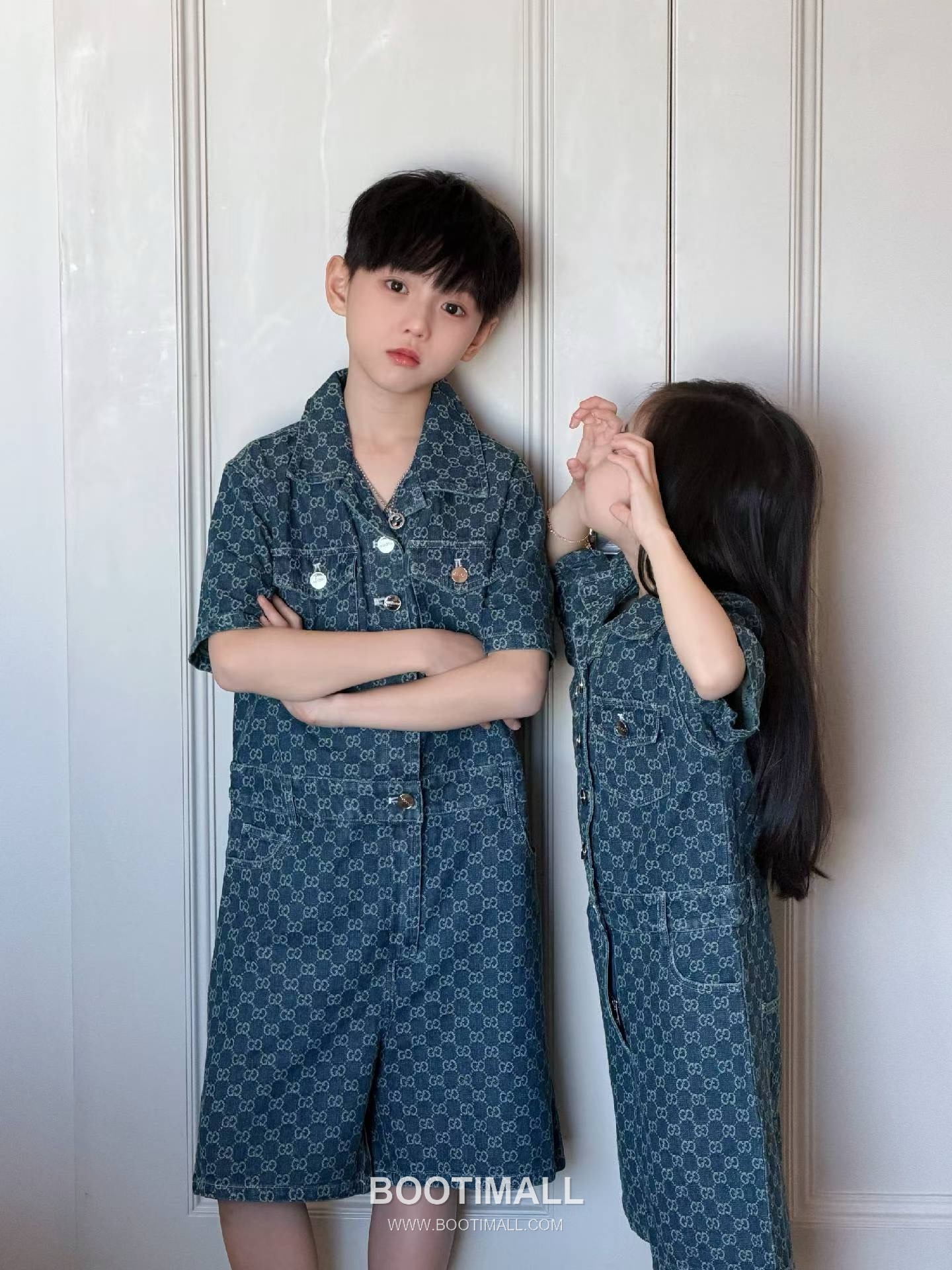 Gucci Monogram Jacquard Denim Cotton Denim Blue Jumpsuit 구찌 모노그램 자카드 데님 코튼 데님 블루 점프수트 6