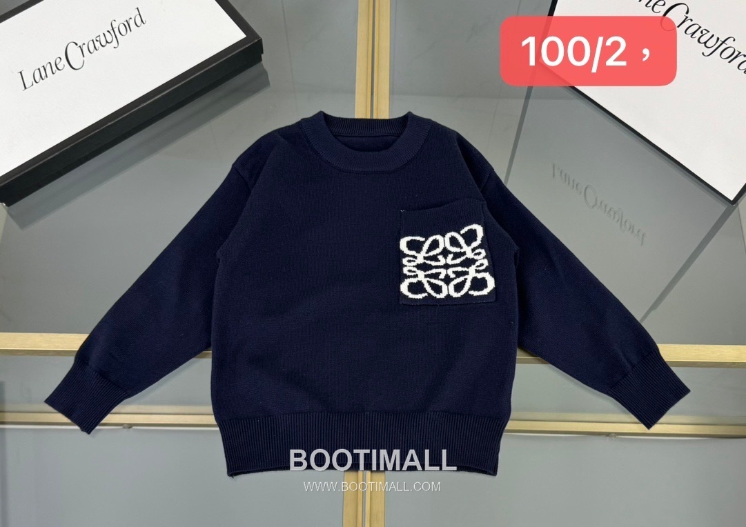 Balenciaga Pocket Intarsia Knit Navy Sweater 발렌시아가 포켓 인타르시아 니트 네이비 스웨터 9