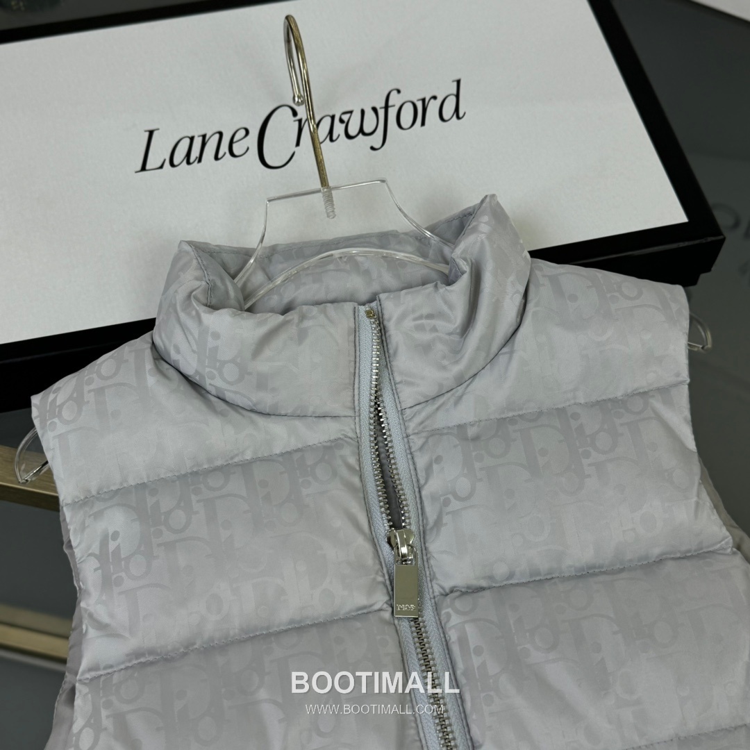 Dior Oblique Down Vest Silk Blend White 디올 오블리크 다운 베스트 실크 블렌드 화이트 5