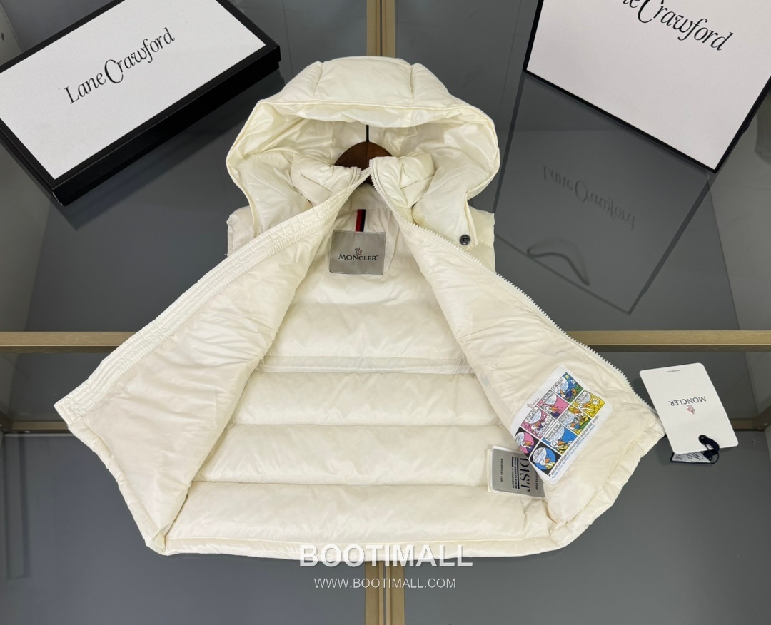 Balenciaga Classic Down Vest Cotton Blend White 발렌시아가 클래식 다운 베스트 코튼 블렌드 화이트 3