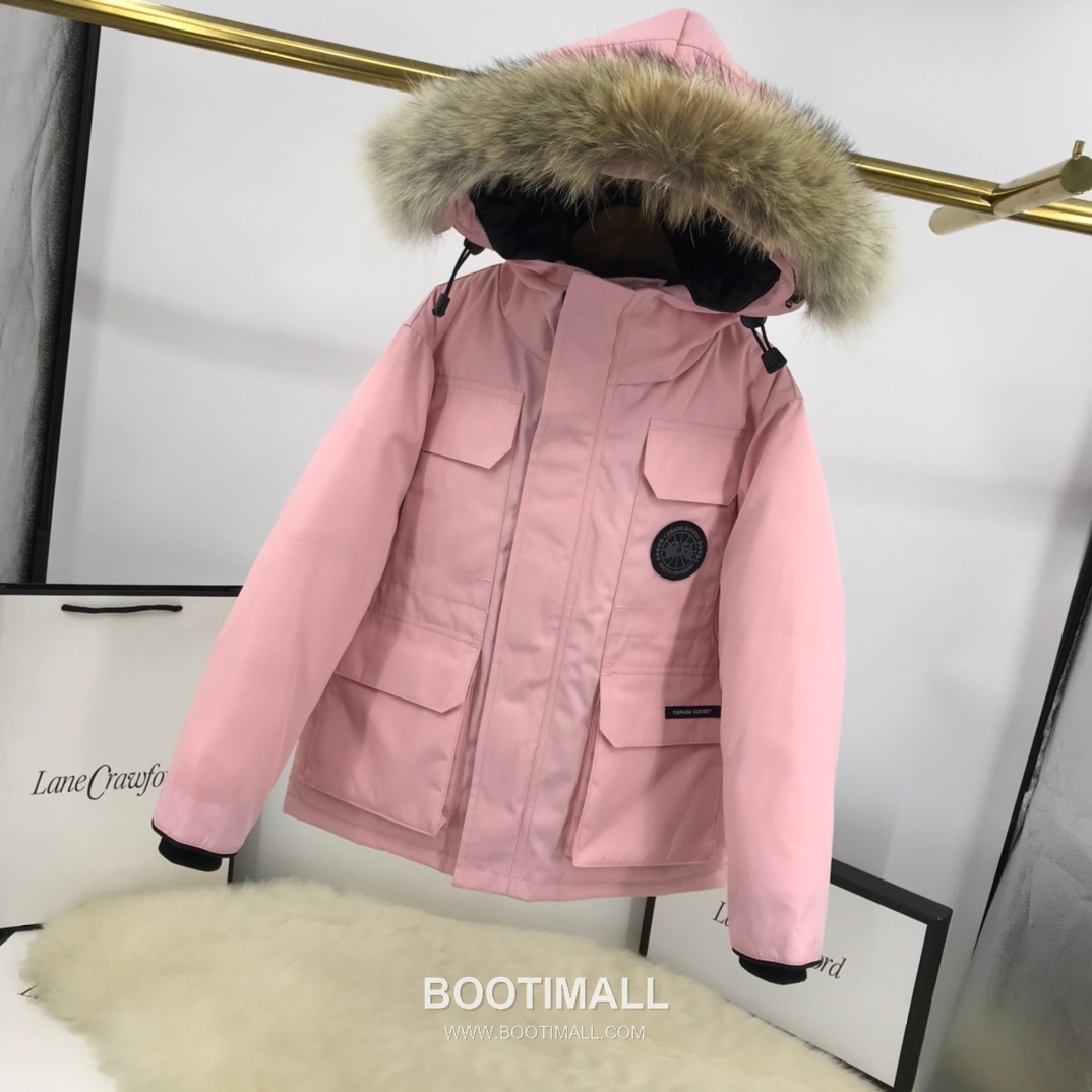 Canada Goose Expedition Kids Fur Trim Polyester Cotton, White Duck Down, Coyote Fur Down Jacket 캐나다구스 익스페디션 키즈 퍼 트림 폴리에스터 코튼, 화이트 덕다운, 코요테 퍼 다운재킷 2