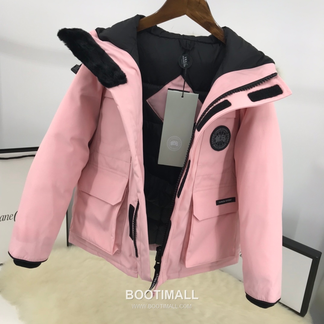 Canada Goose Expedition Kids Fur Trim Polyester Cotton, White Duck Down, Coyote Fur Down Jacket 캐나다구스 익스페디션 키즈 퍼 트림 폴리에스터 코튼, 화이트 덕다운, 코요테 퍼 다운재킷 4