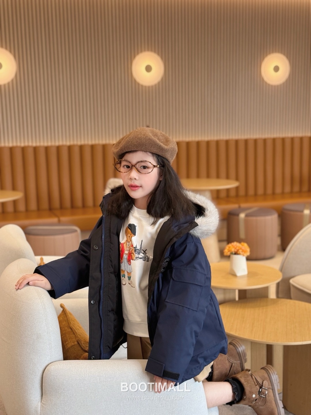 Balenciaga Navy Fur Trim Down Parka Down Navy 발렌시아가 네이비 퍼 트림 다운 파카 다운 네이비 5