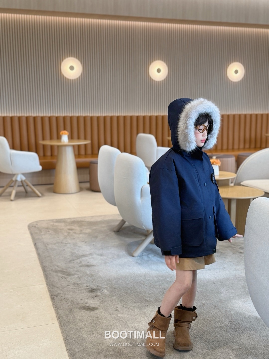 Balenciaga Navy Fur Trim Down Parka Down Navy 발렌시아가 네이비 퍼 트림 다운 파카 다운 네이비 7