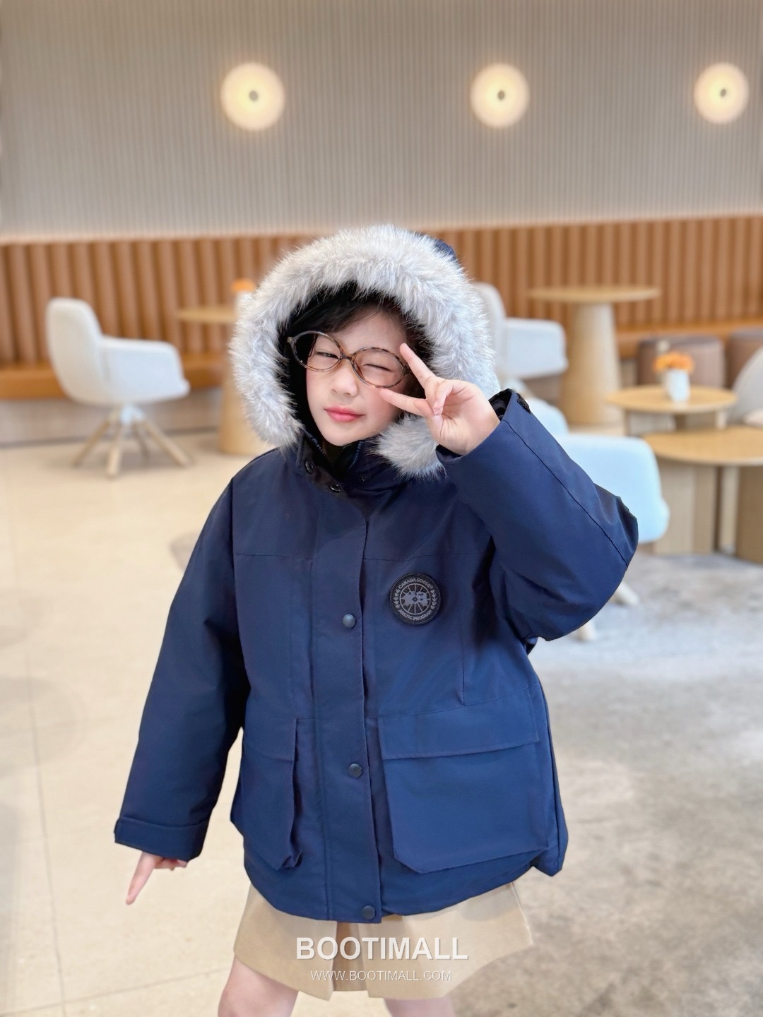 Balenciaga Navy Fur Trim Down Parka Down Navy 발렌시아가 네이비 퍼 트림 다운 파카 다운 네이비 8