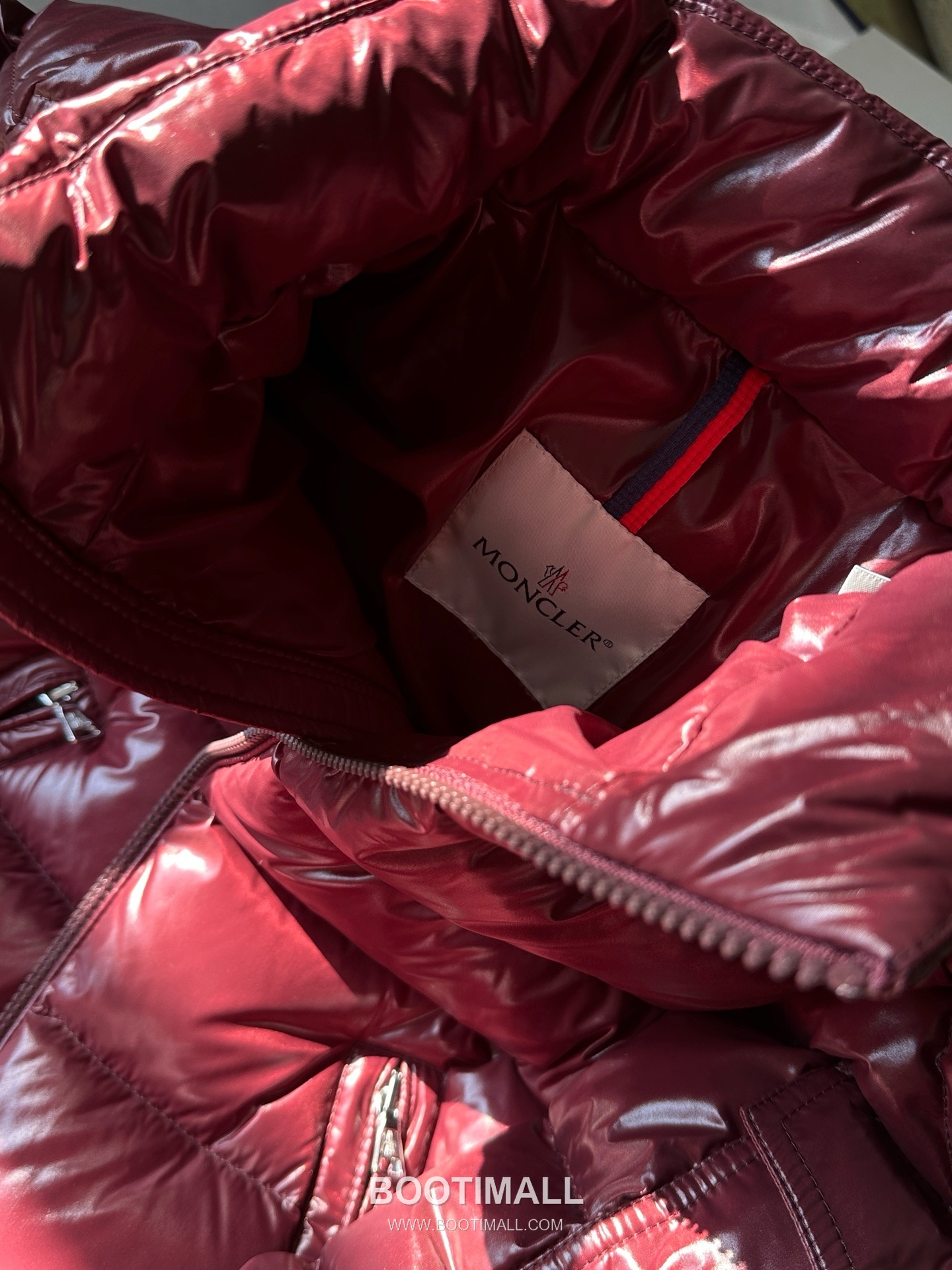 Balenciaga Maya Glossy Down Goose Down Burgundy Down Jacket 발렌시아가 마야 글로시 다운 구스 다운 버건디 다운 재킷 8