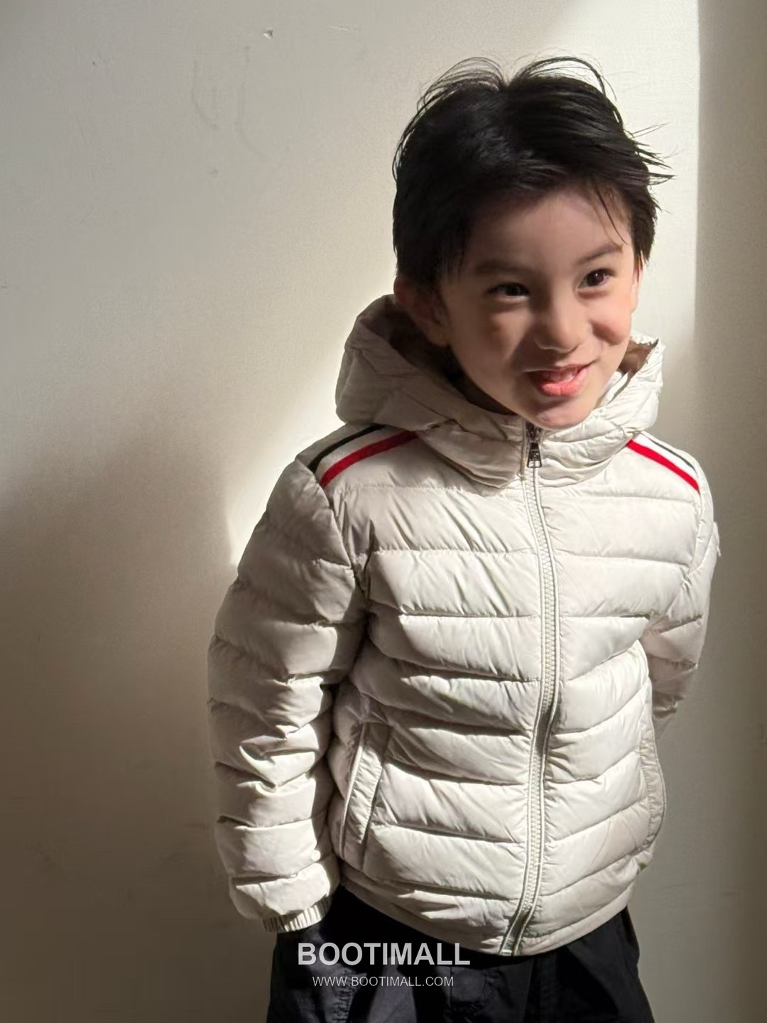 Balenciaga Kids Hooded Down Down Beige Jacket 발렌시아가 키즈 후드 다운 다운 베이지 자켓 5