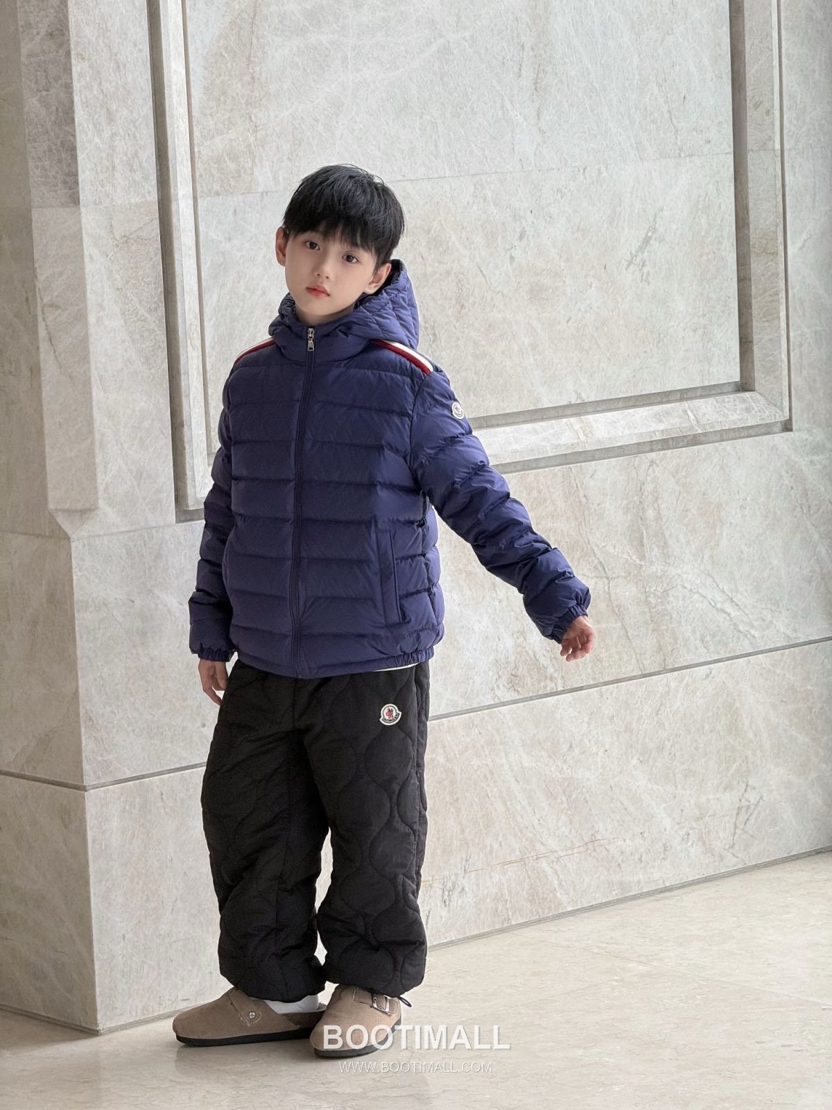 Balenciaga Kids Hooded Down Duck Down Blue Down Jacket 발렌시아가 키즈 후드 다운 덕다운 블루 다운 재킷 2