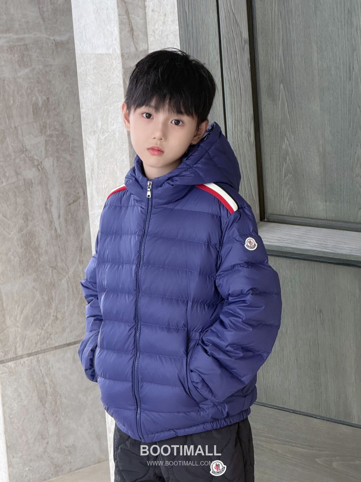 Balenciaga Kids Hooded Down Duck Down Blue Down Jacket 발렌시아가 키즈 후드 다운 덕다운 블루 다운 재킷 3
