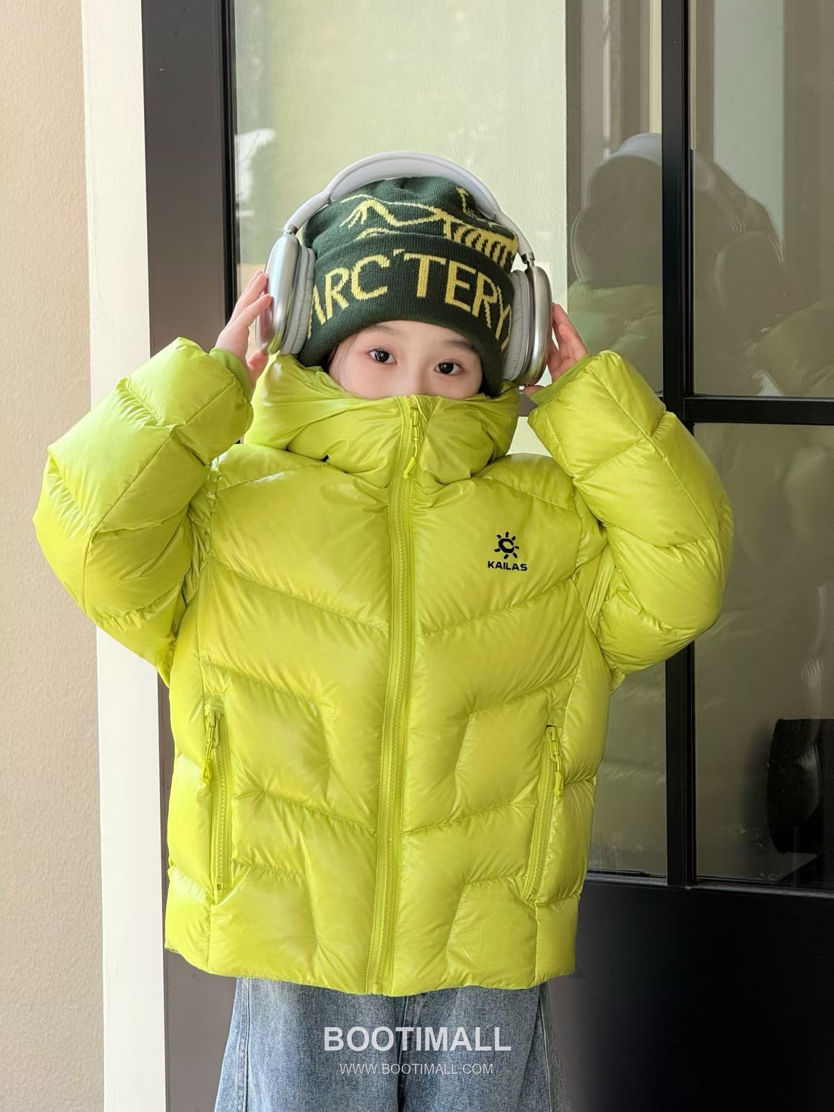 Kailas Short Down Hoodie Green Down Jacket 카일라스 숏 다운 후디 그린 다운 재킷 2